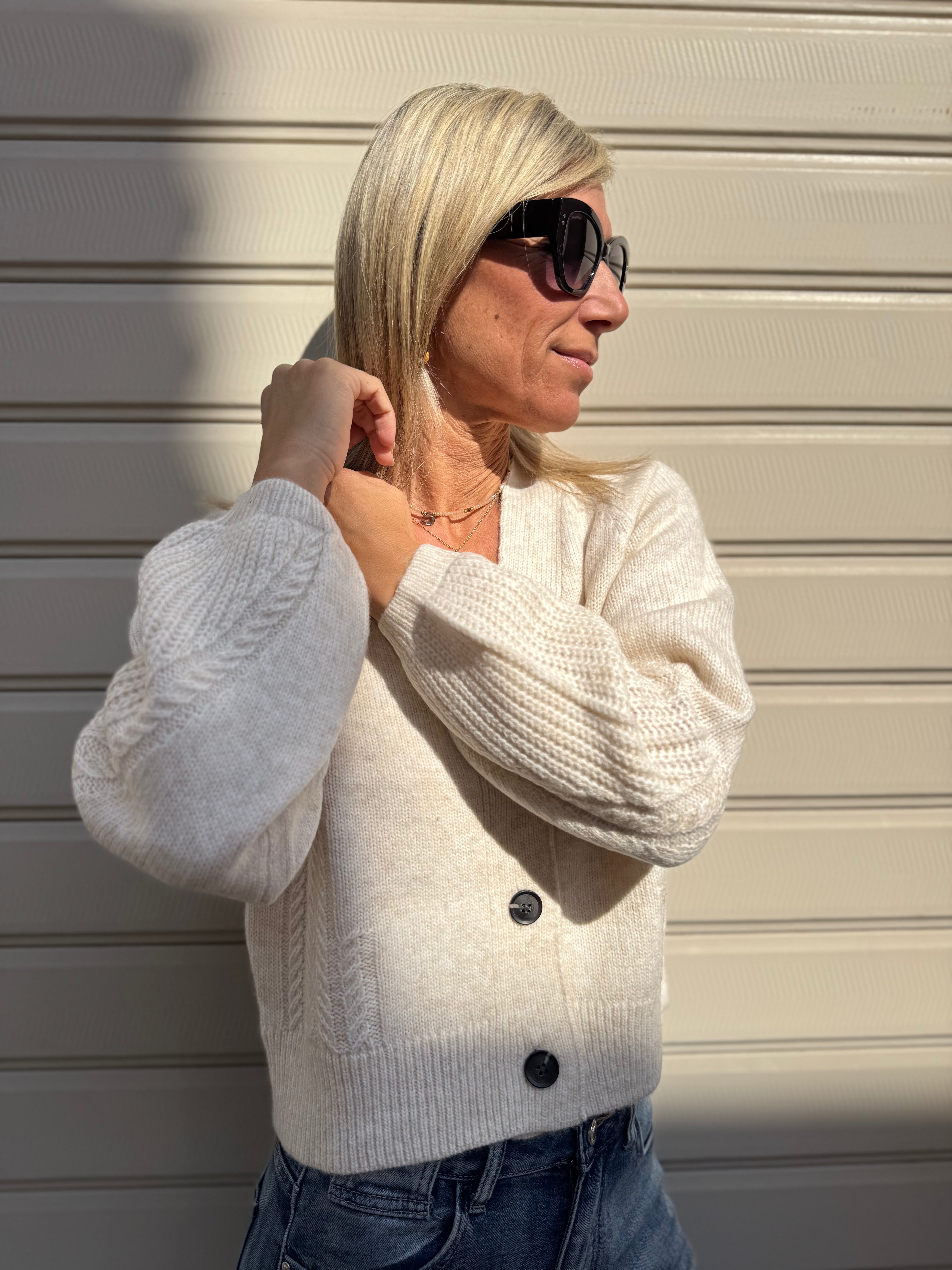 Cardigan treccia jdy