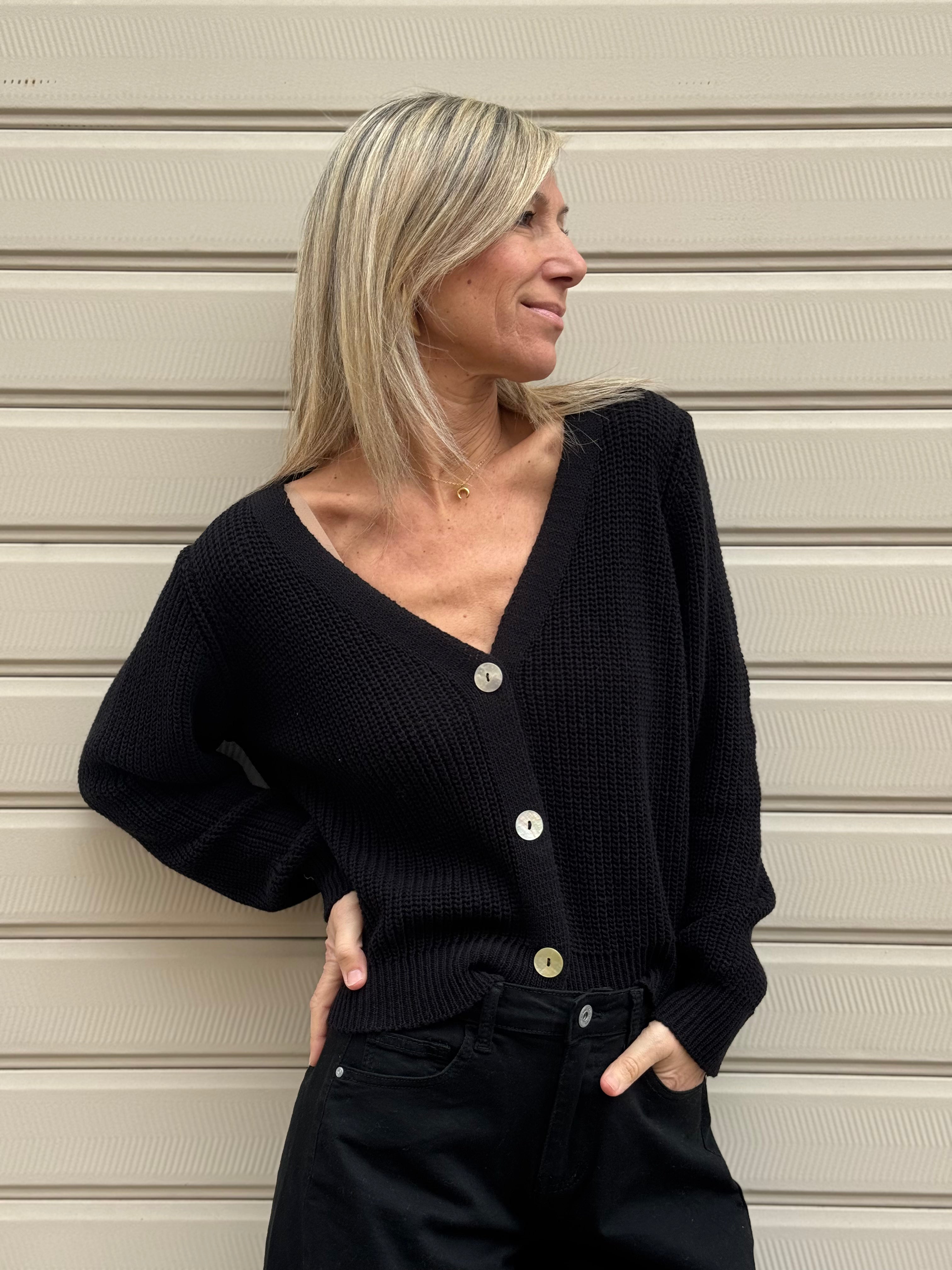 Cardigan punto pannocchia adora