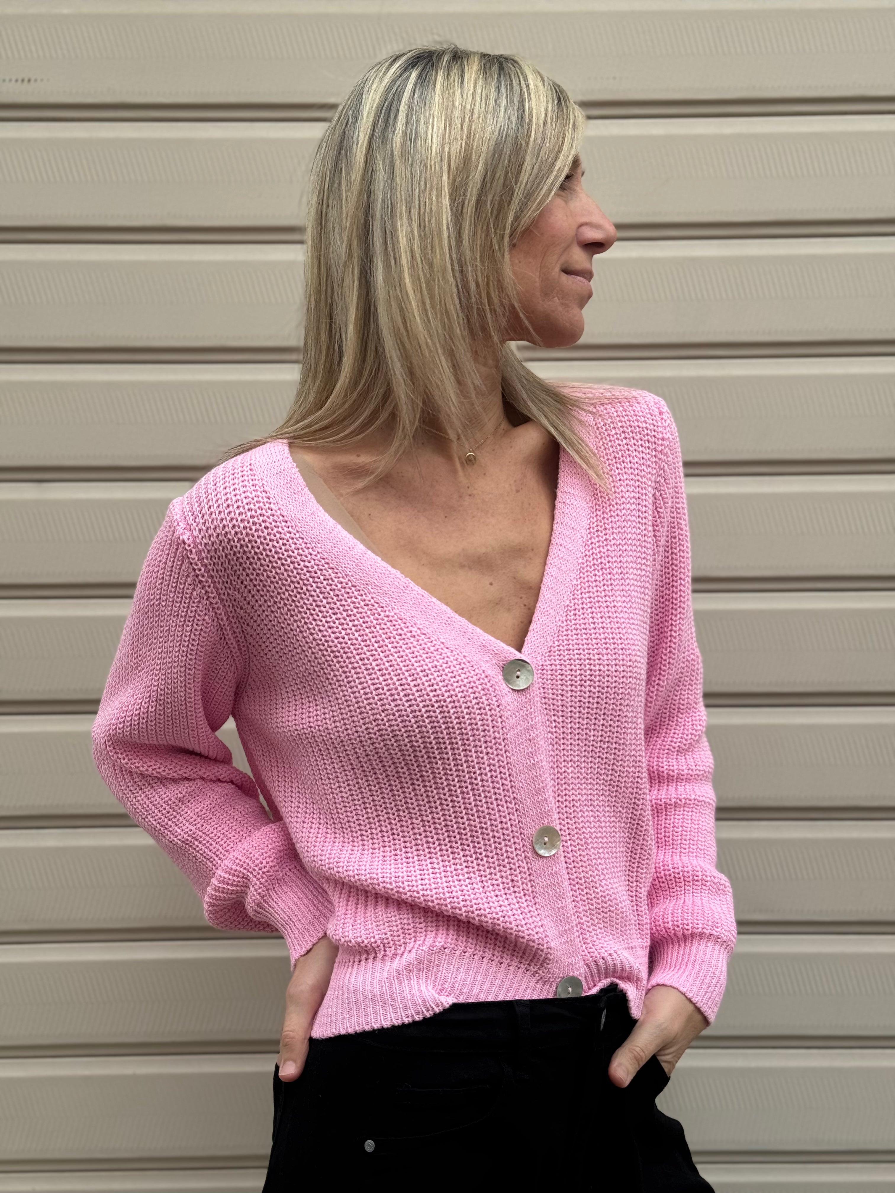 Cardigan punto pannocchia adora