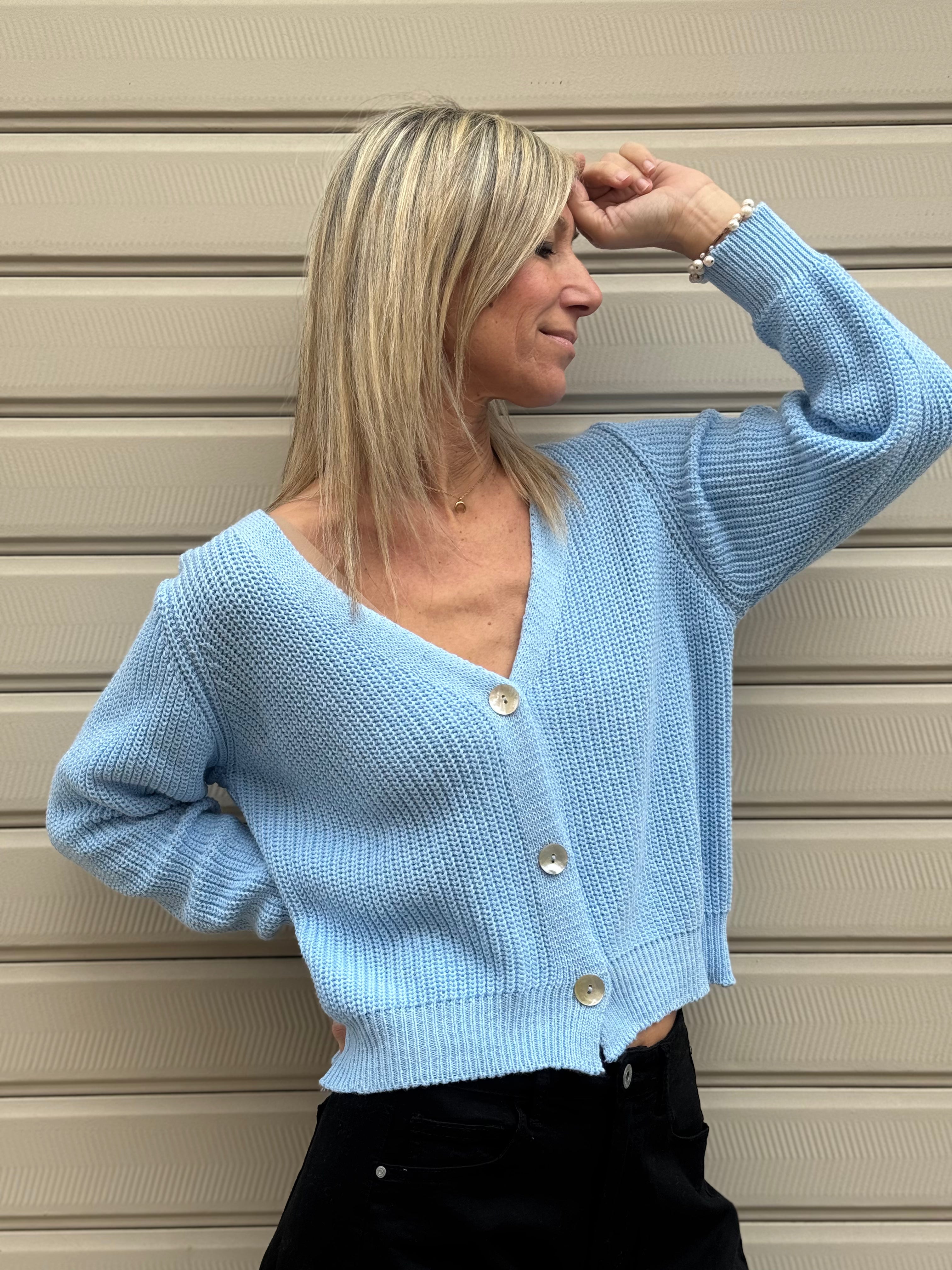 Cardigan punto pannocchia adora