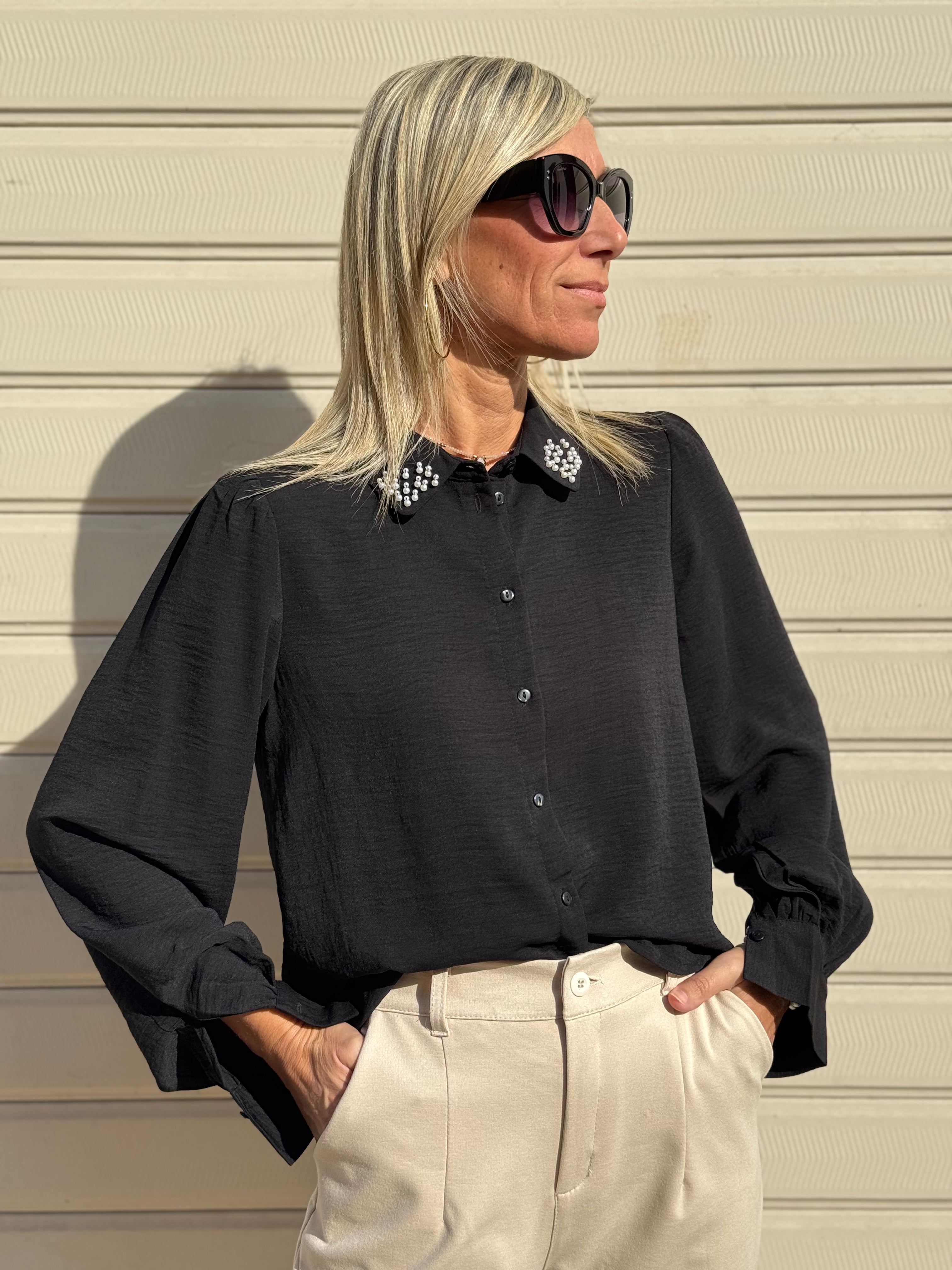 Camicia colletto perle jdy