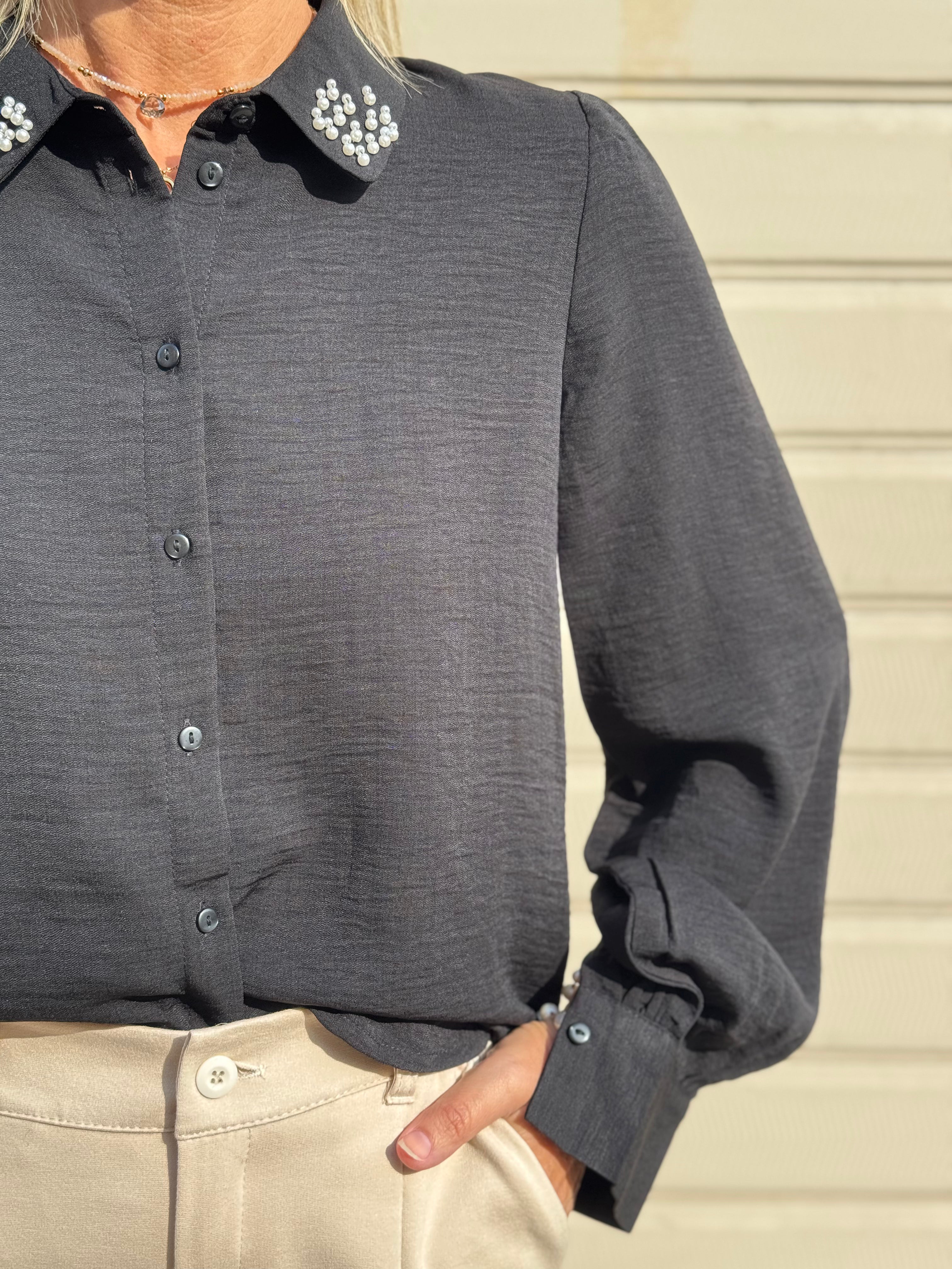 Camicia colletto perle jdy