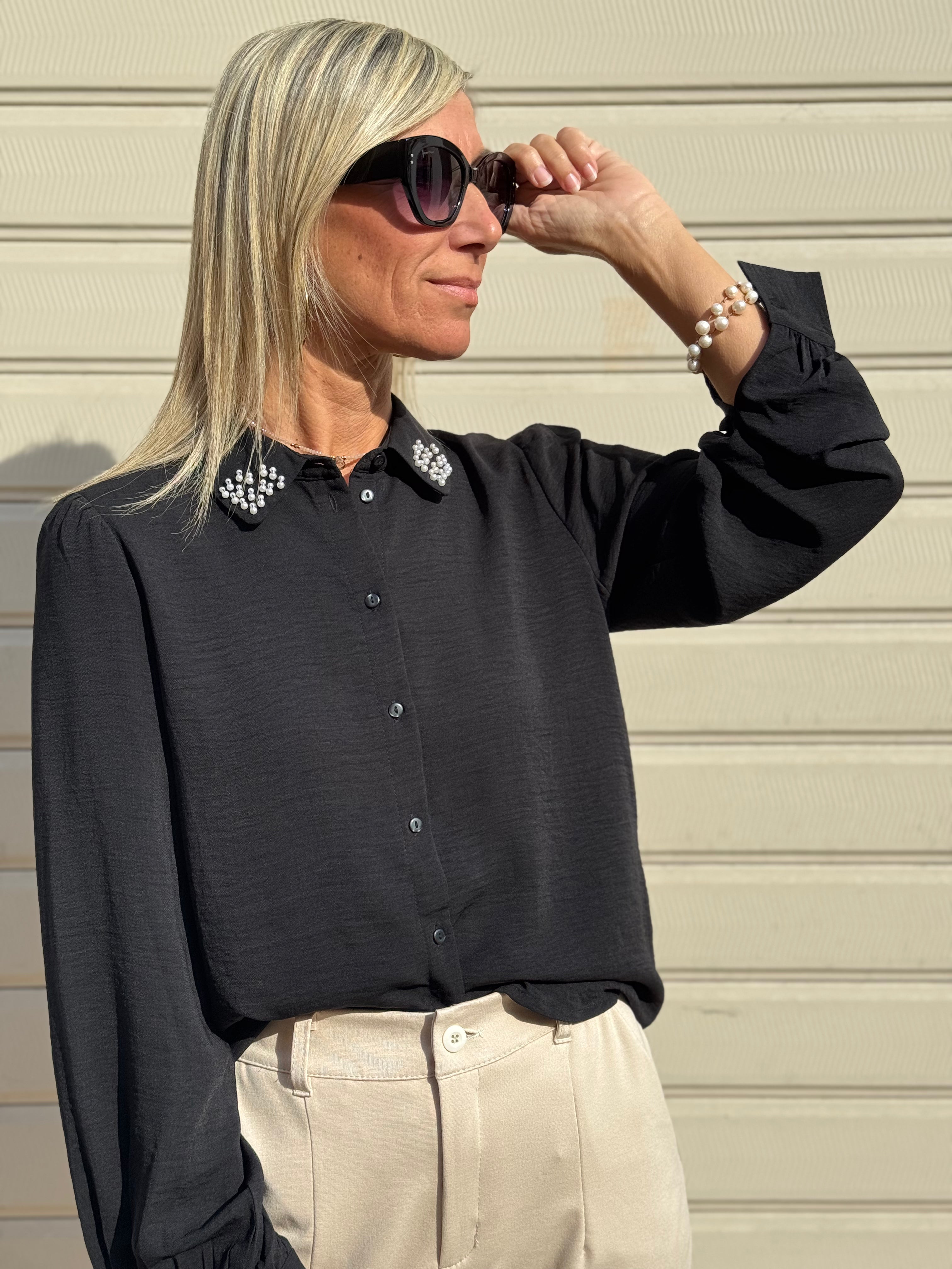 Camicia colletto perle jdy