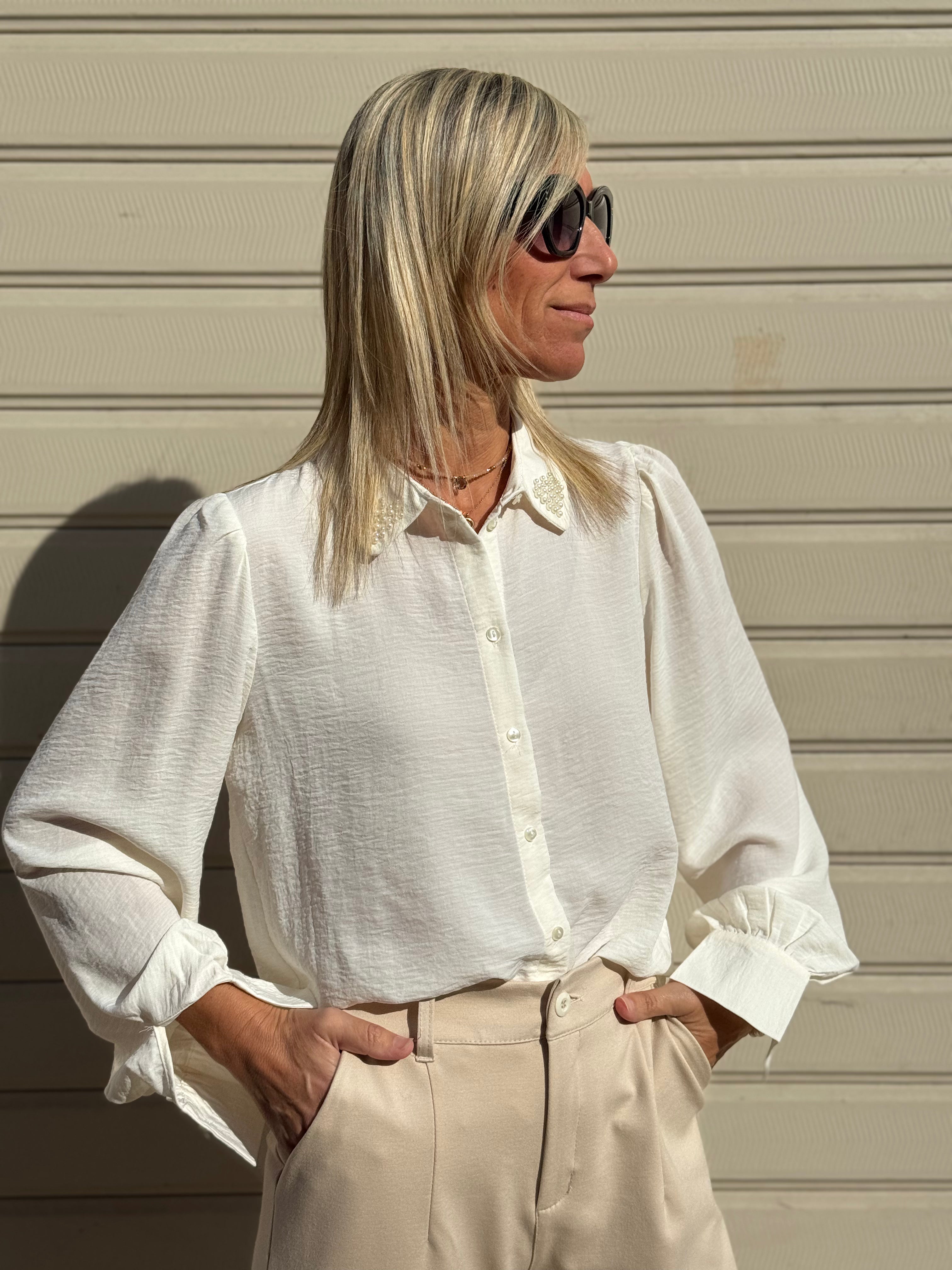 Camicia colletto perle jdy