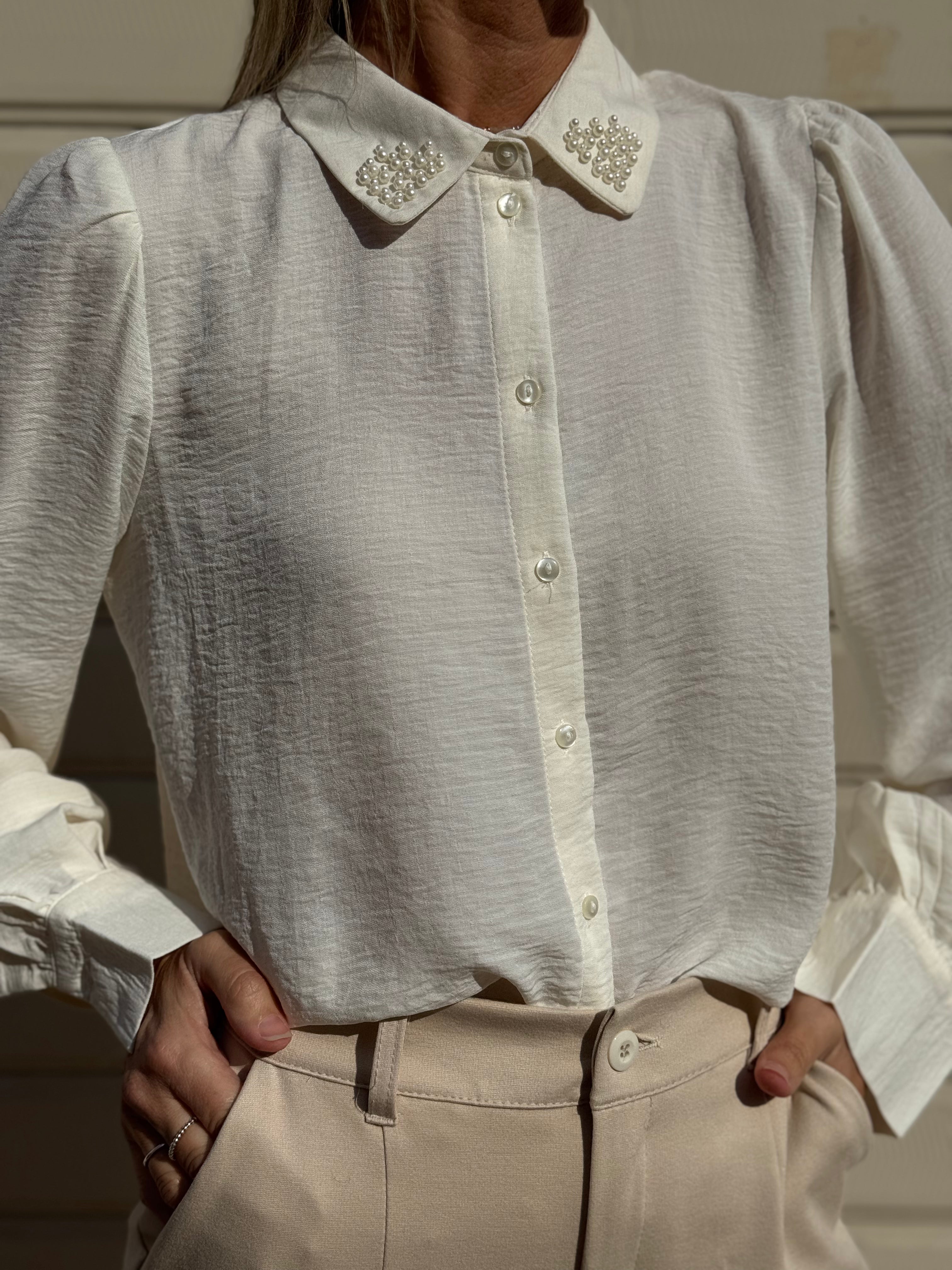 Camicia colletto perle jdy