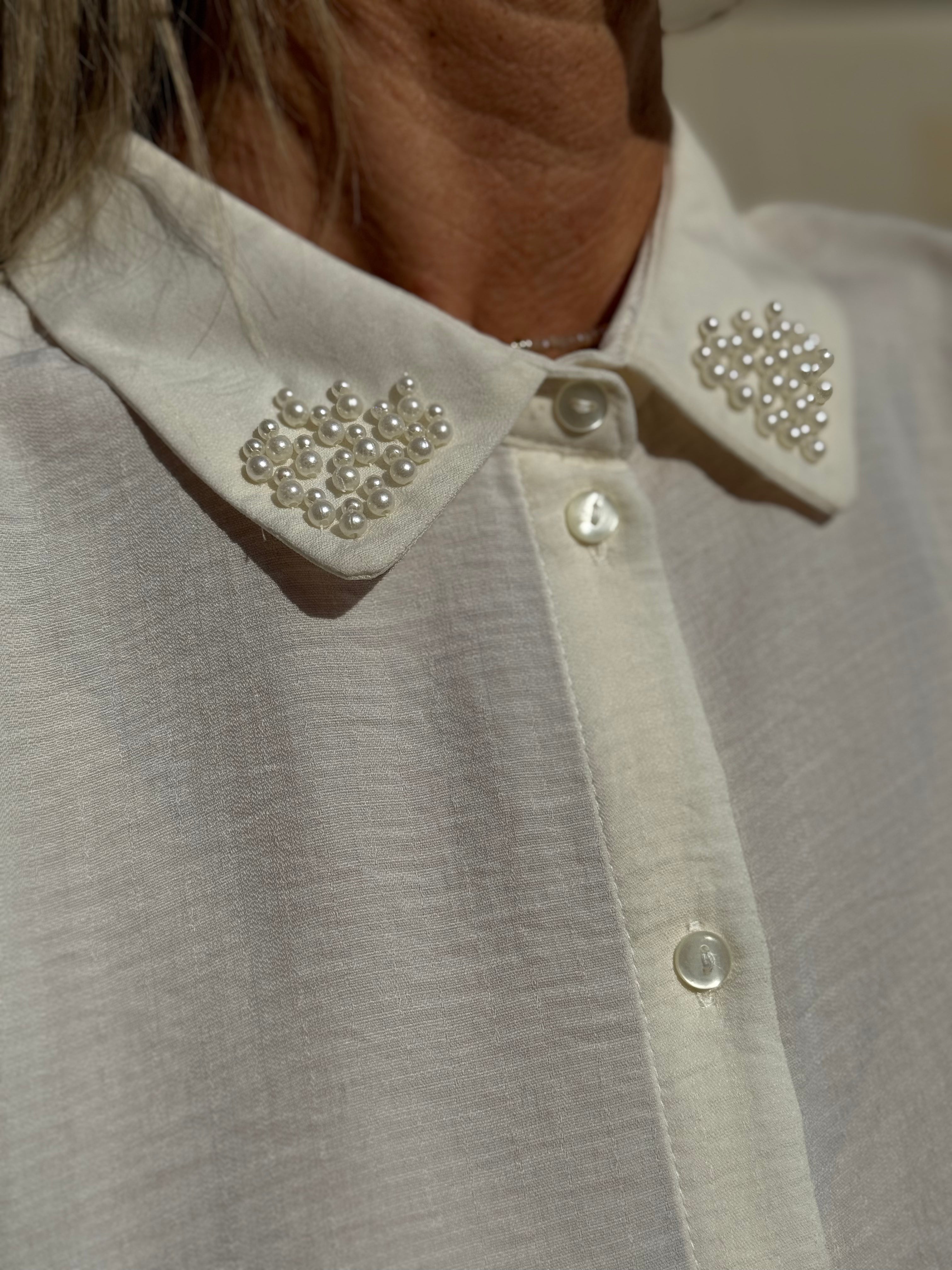 Camicia colletto perle jdy