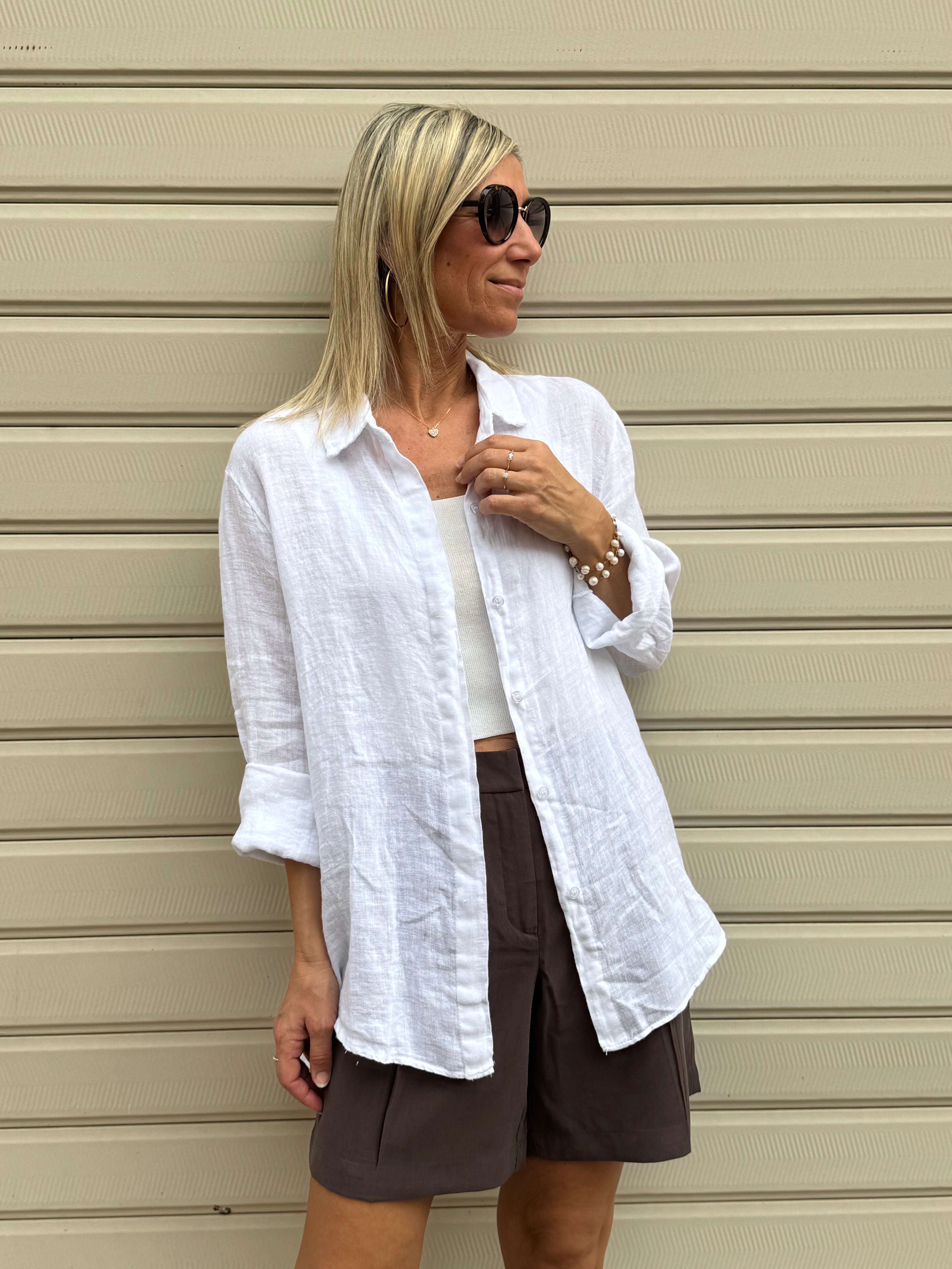Camicia lino adora