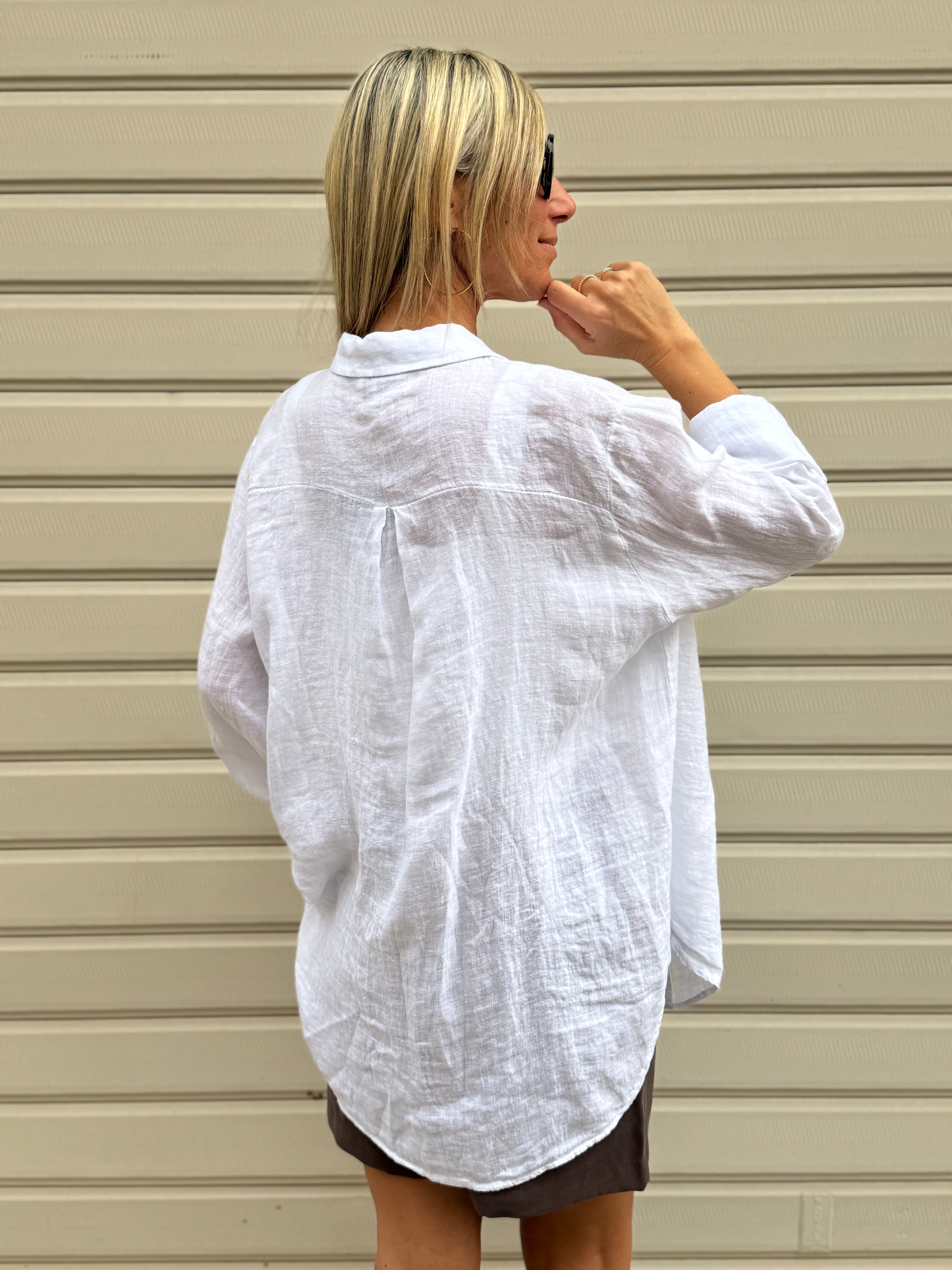 Camicia lino adora