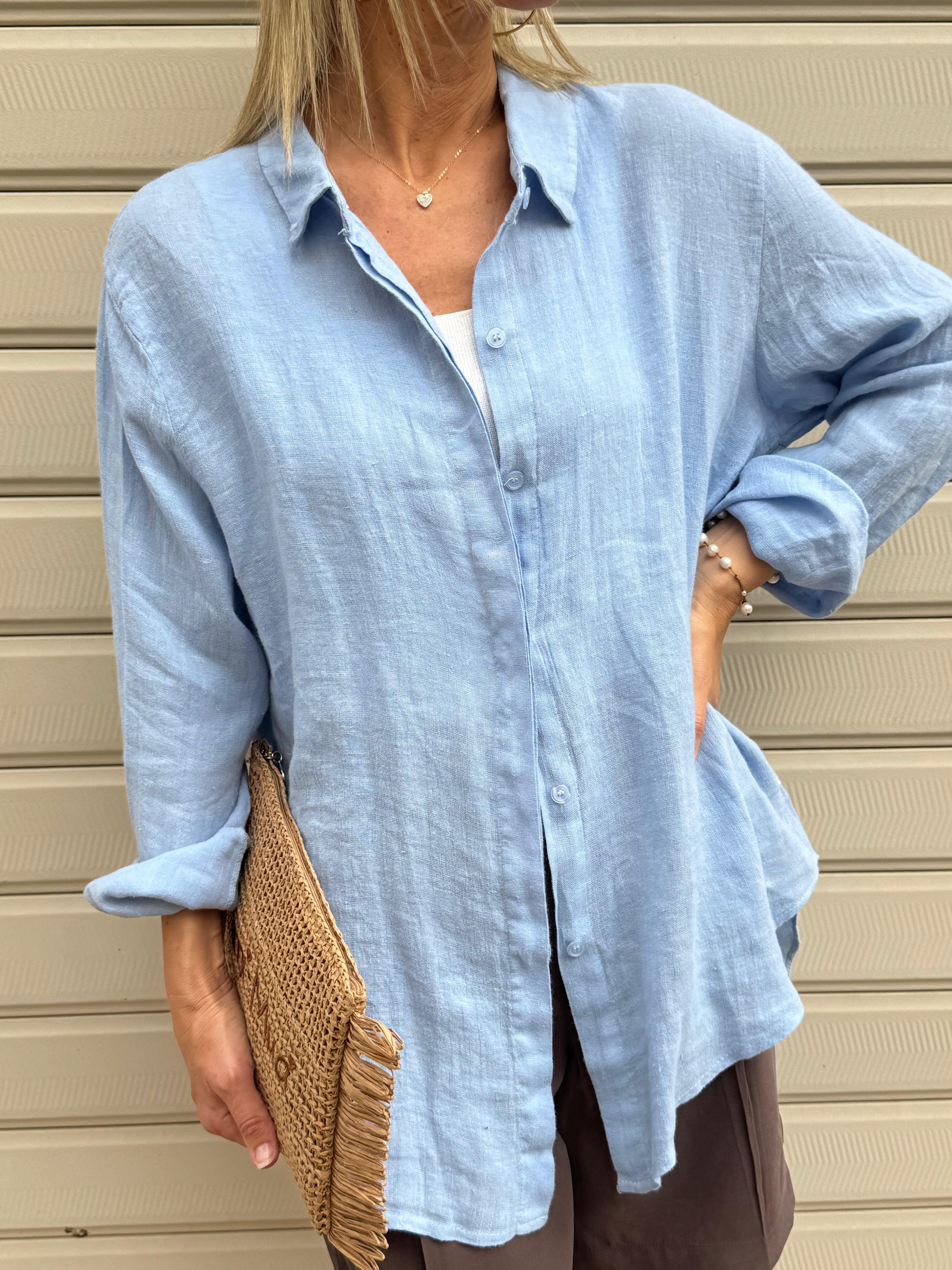 Camicia lino adora
