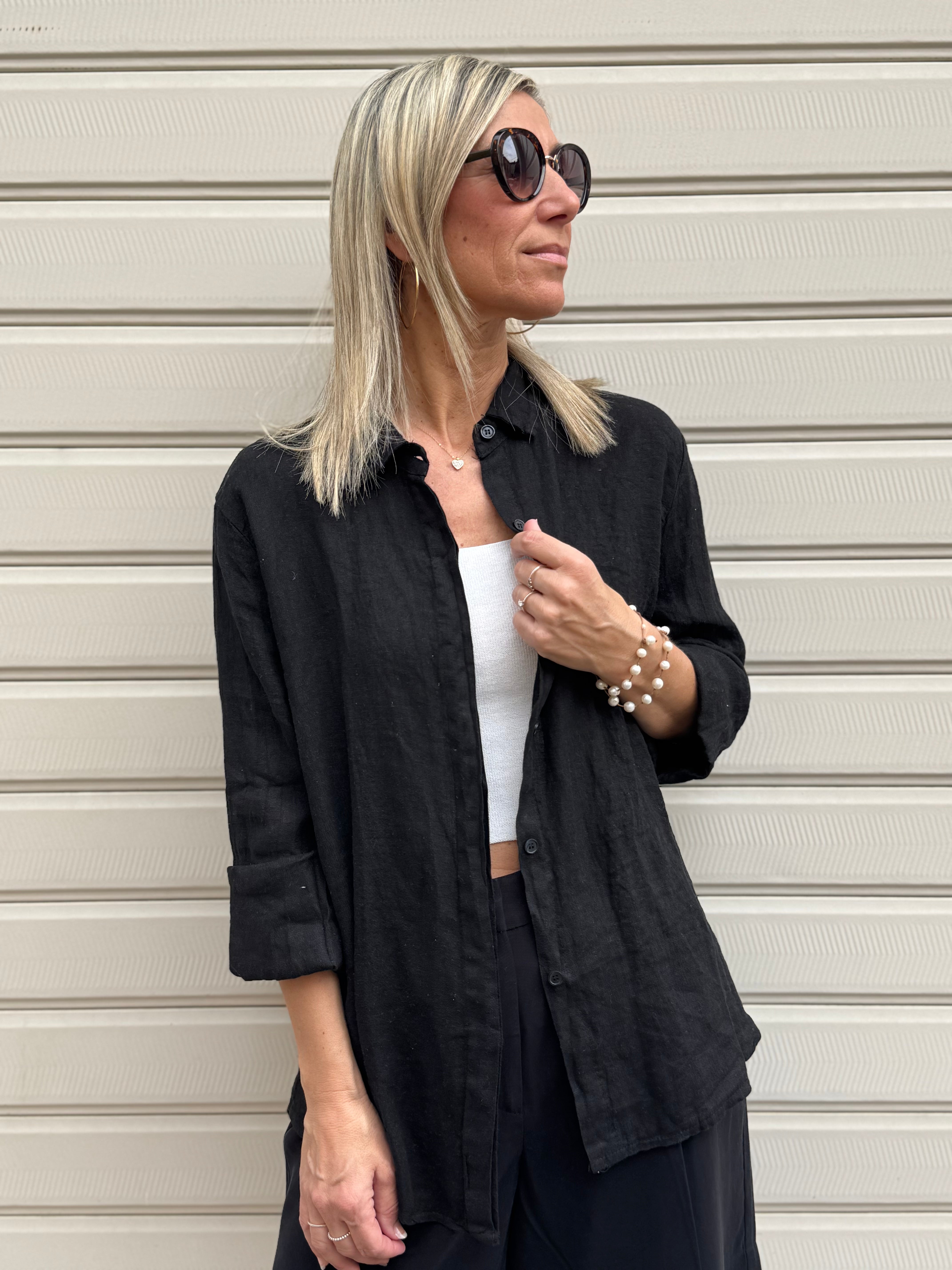 Camicia lino adora
