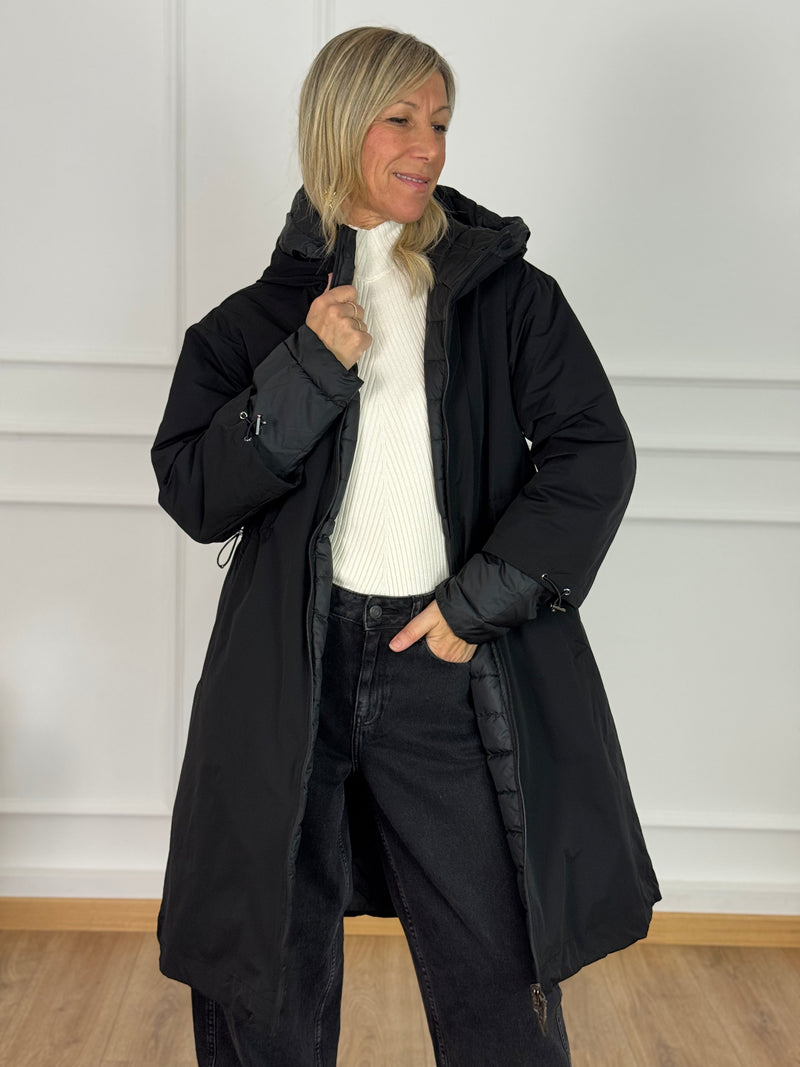 Parka double-face mimì