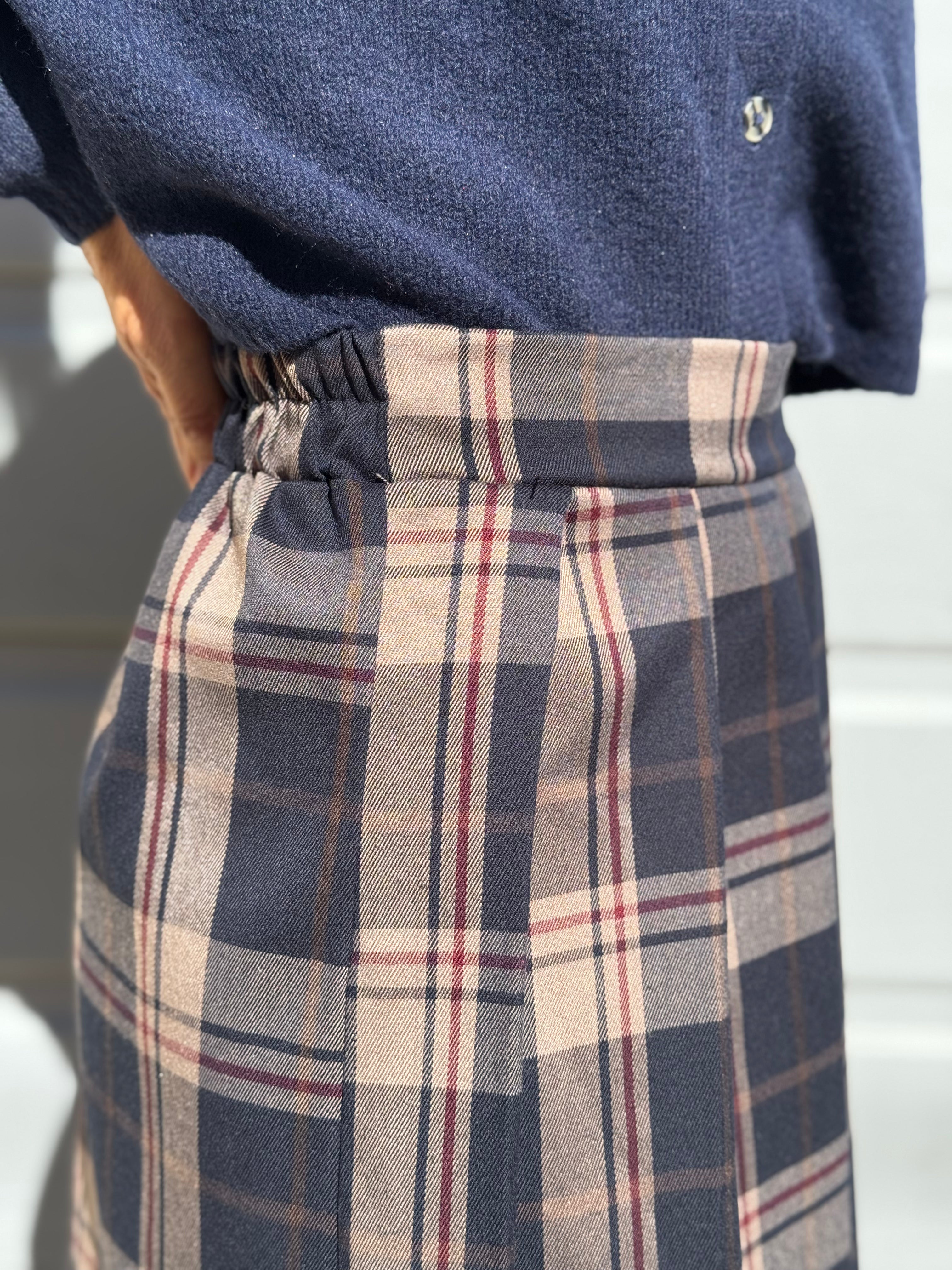 Gonna tartan blu adora