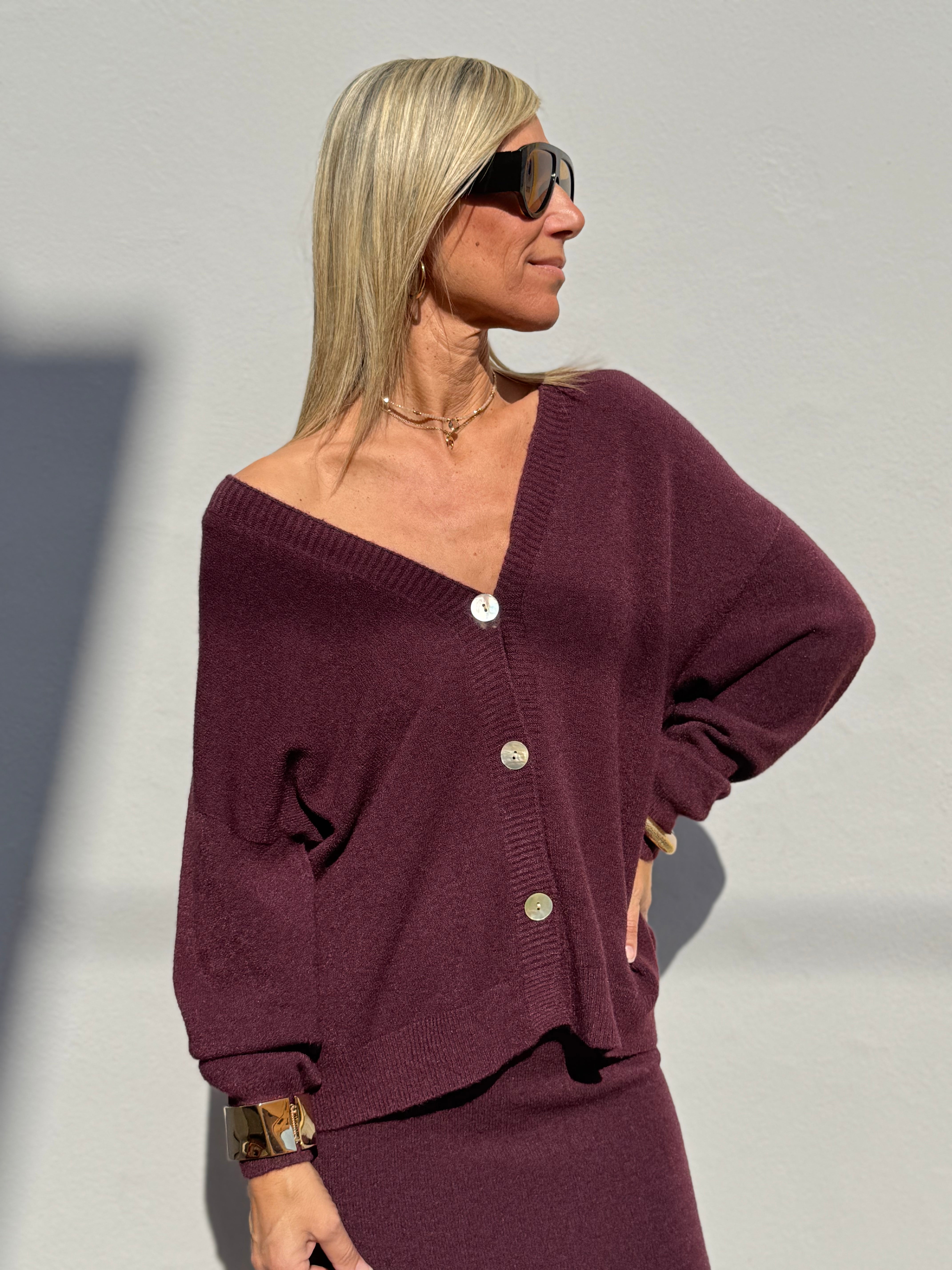 Cardigan maglia imperial