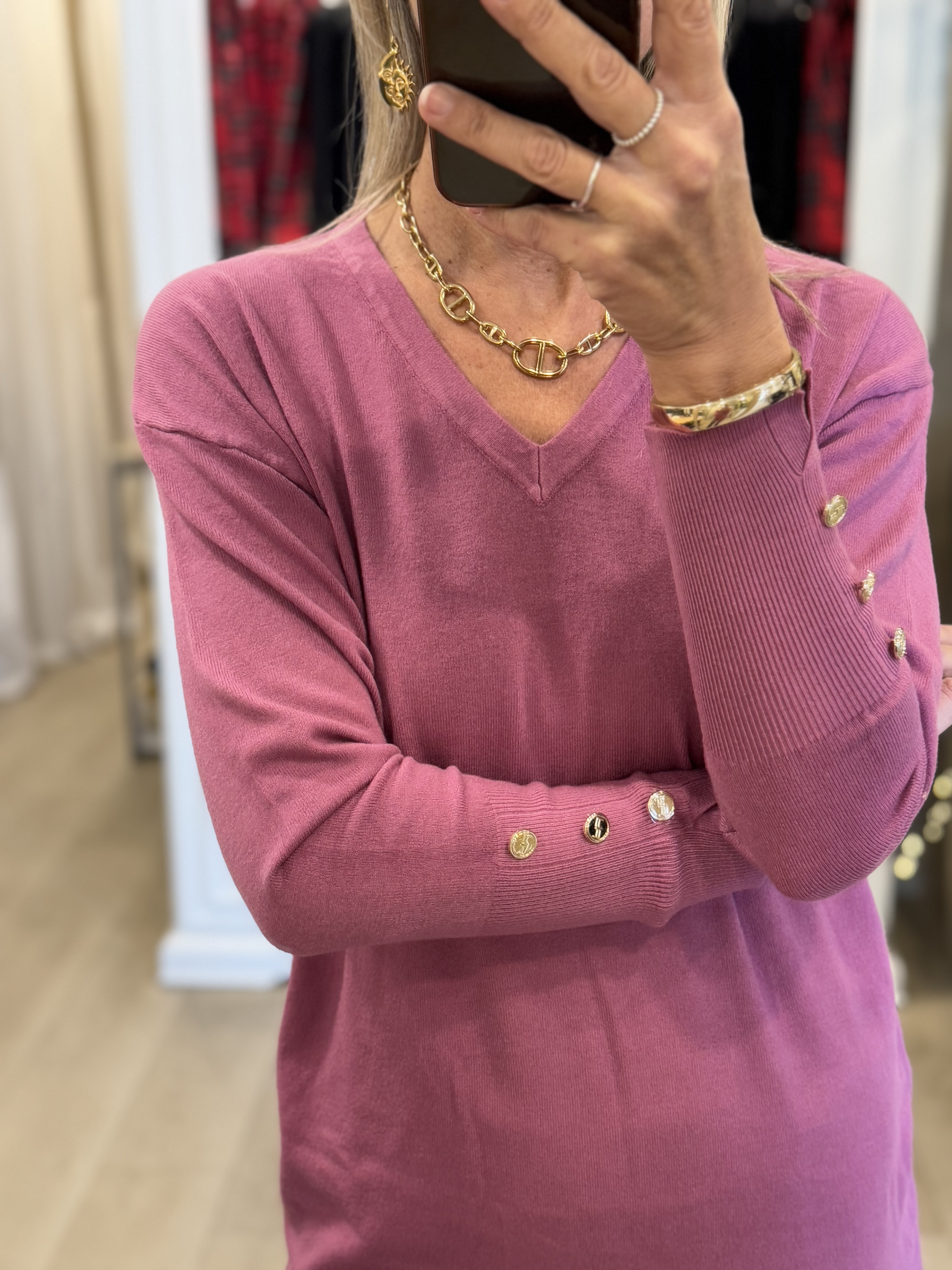 Pullover Lungo Scollo V