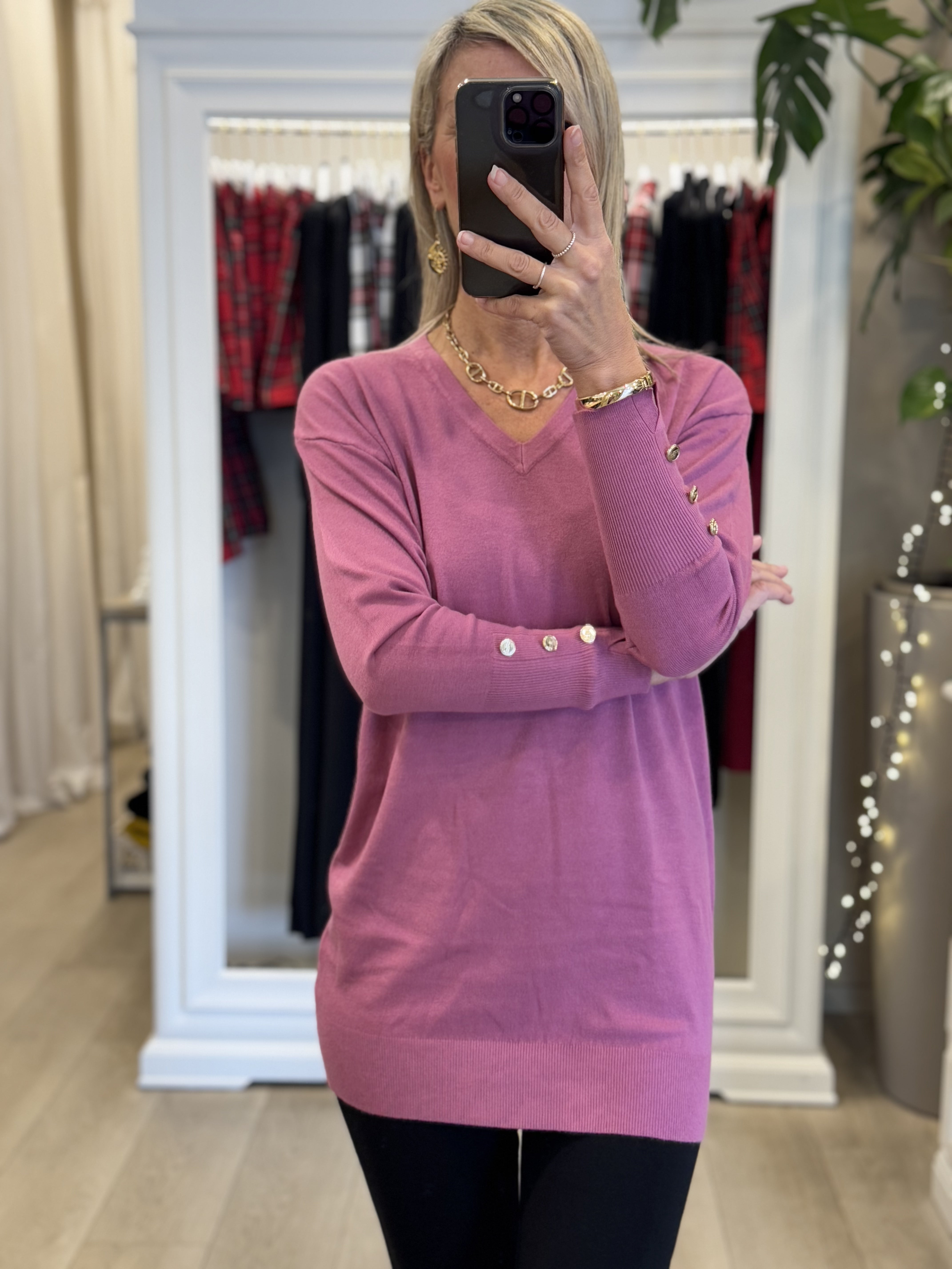 Pullover Lungo Scollo V