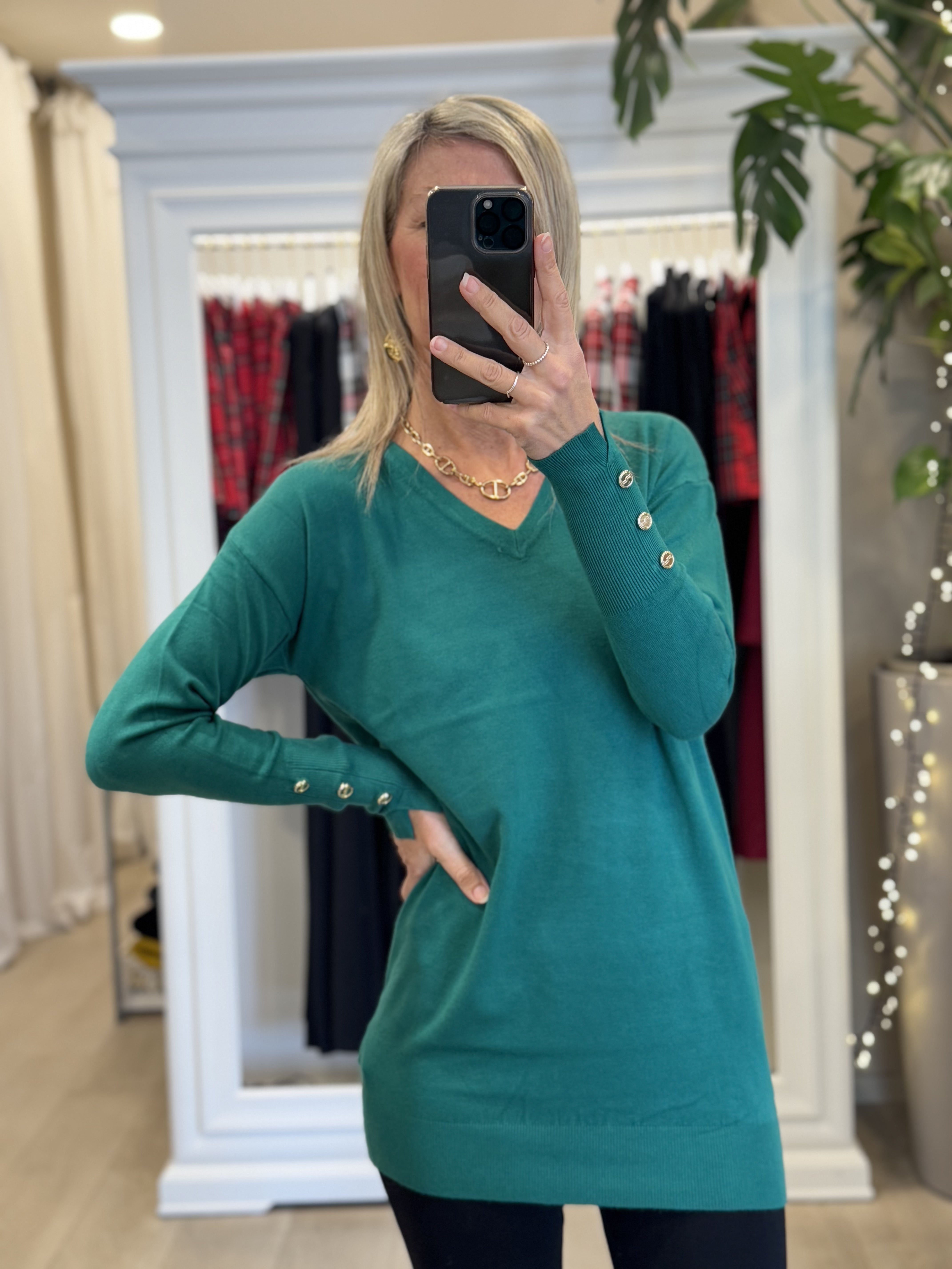 Pullover Lungo Scollo V
