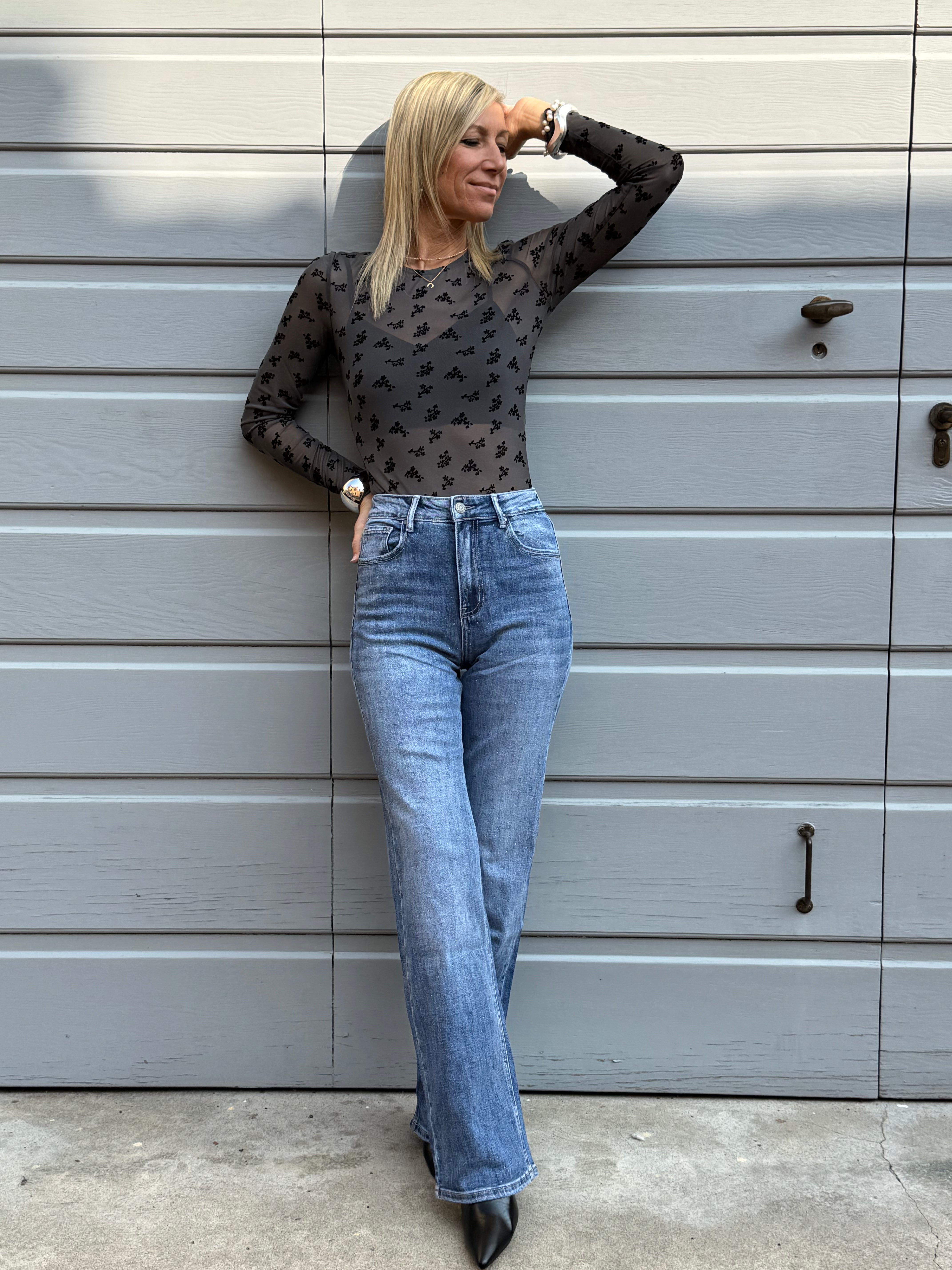 Jeans strass trasparenti mimì