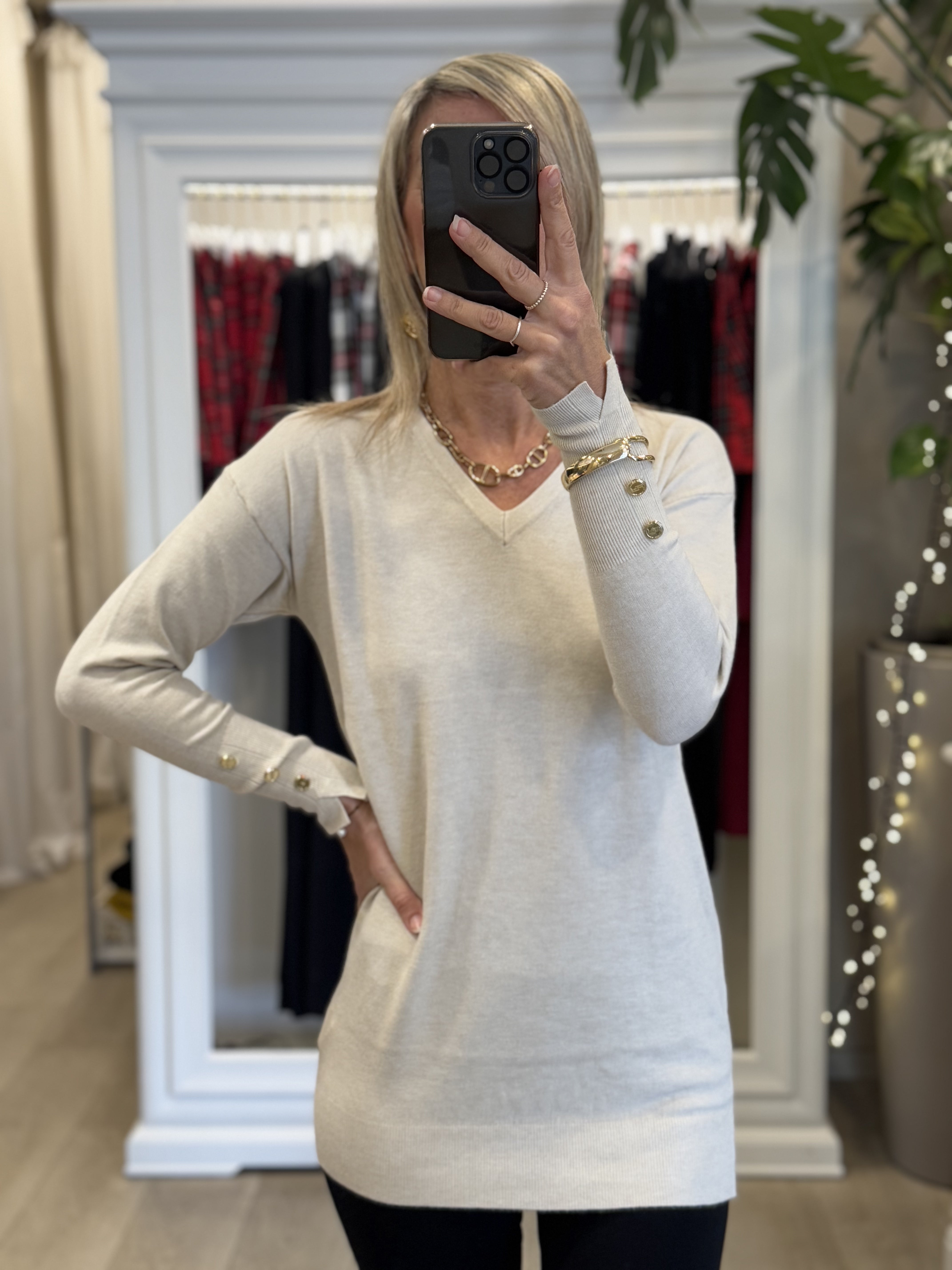 Pullover Lungo Scollo V