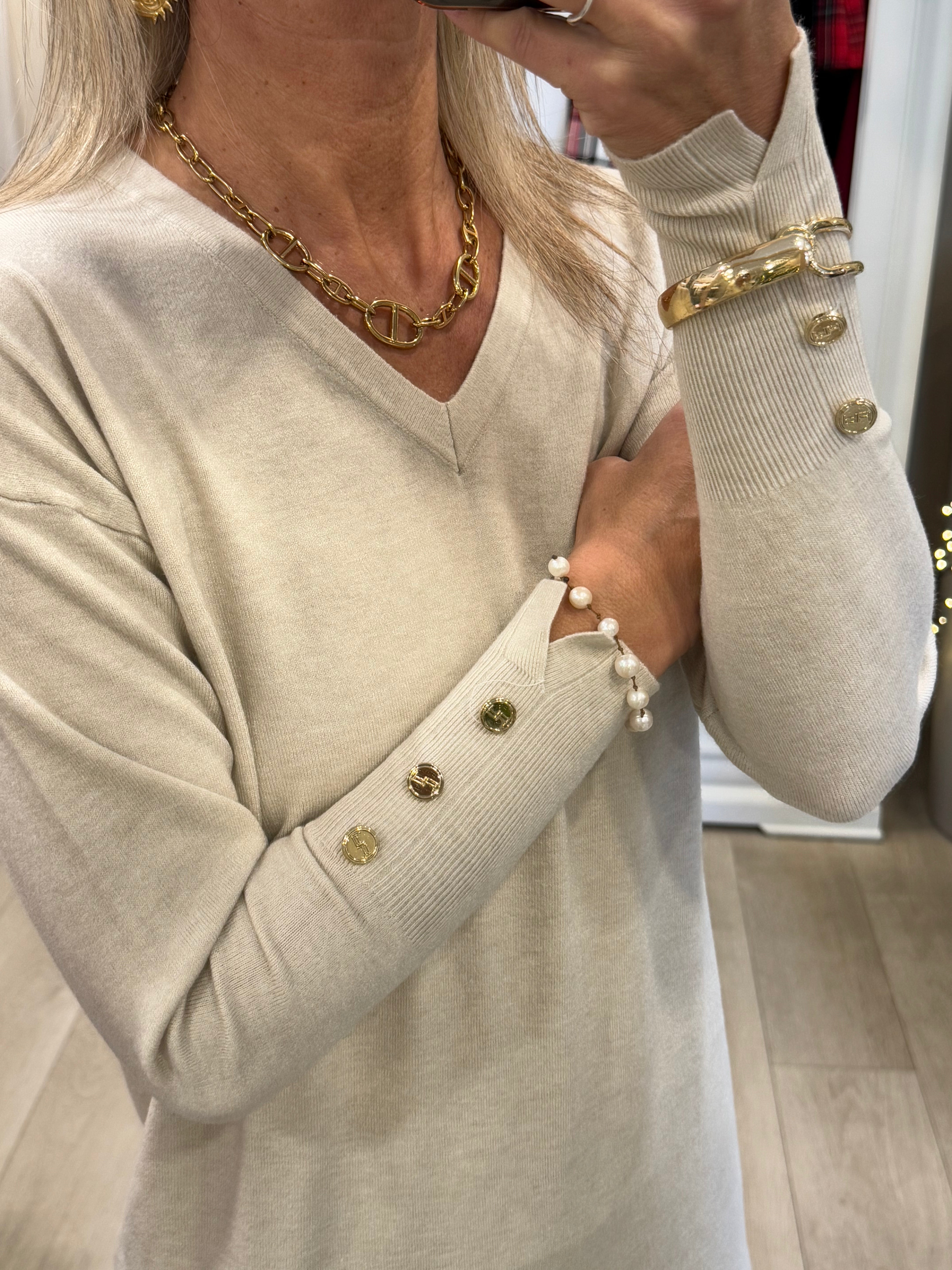 Pullover Lungo Scollo V