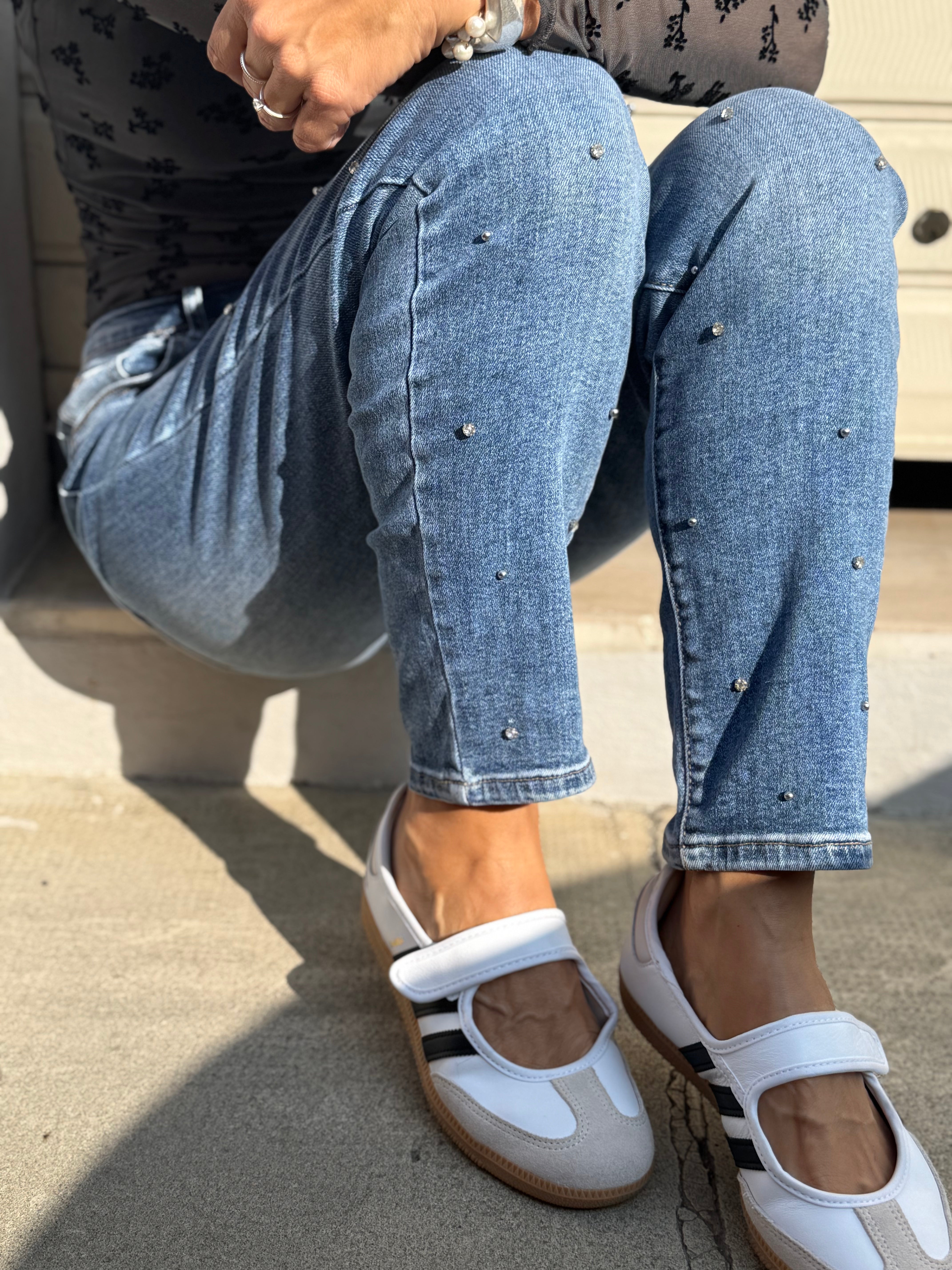 Jeans sigaretta gioiello mimì