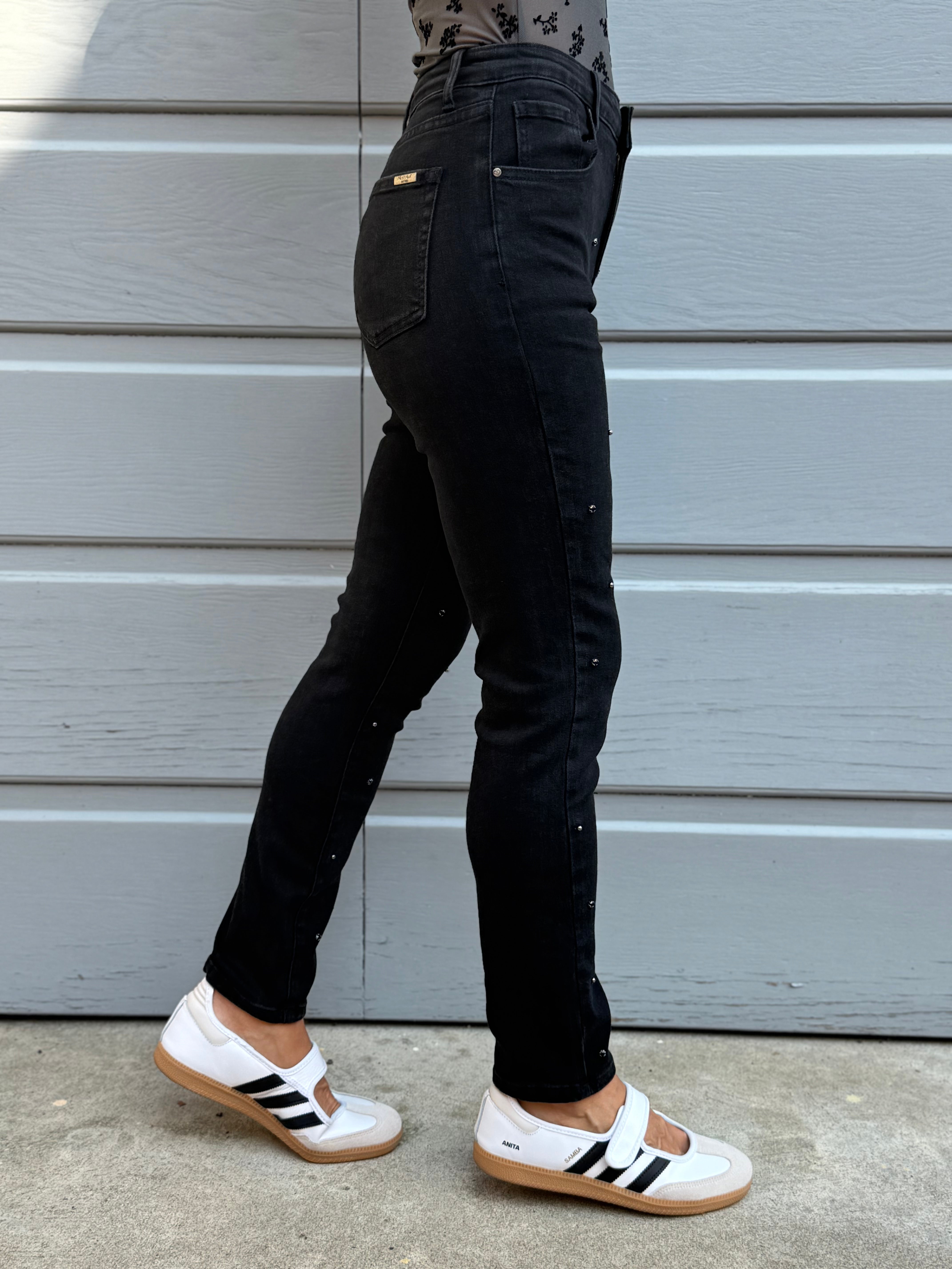 Jeans sigaretta gioiello mimì