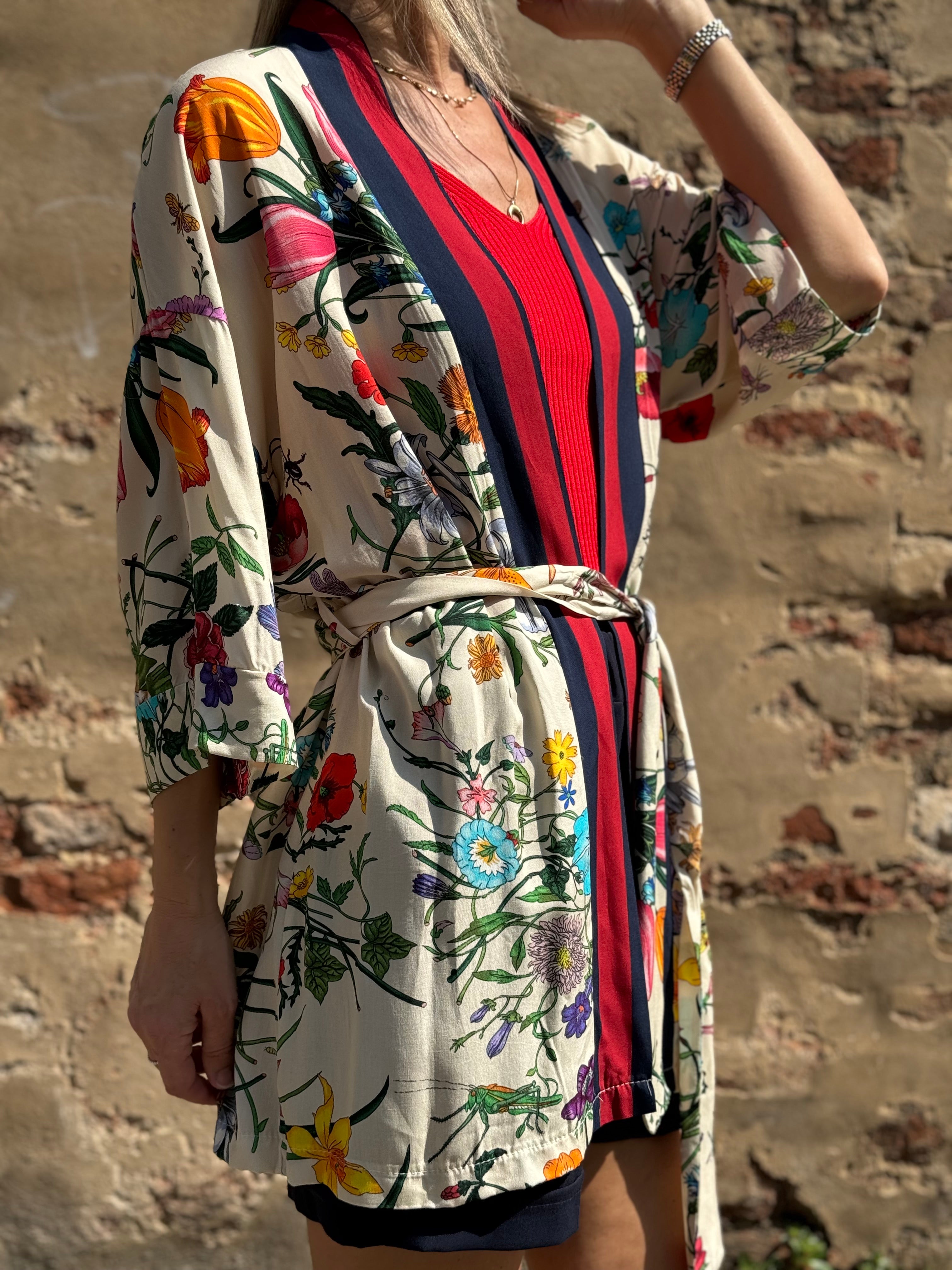 Kimono Floreale Viscosa