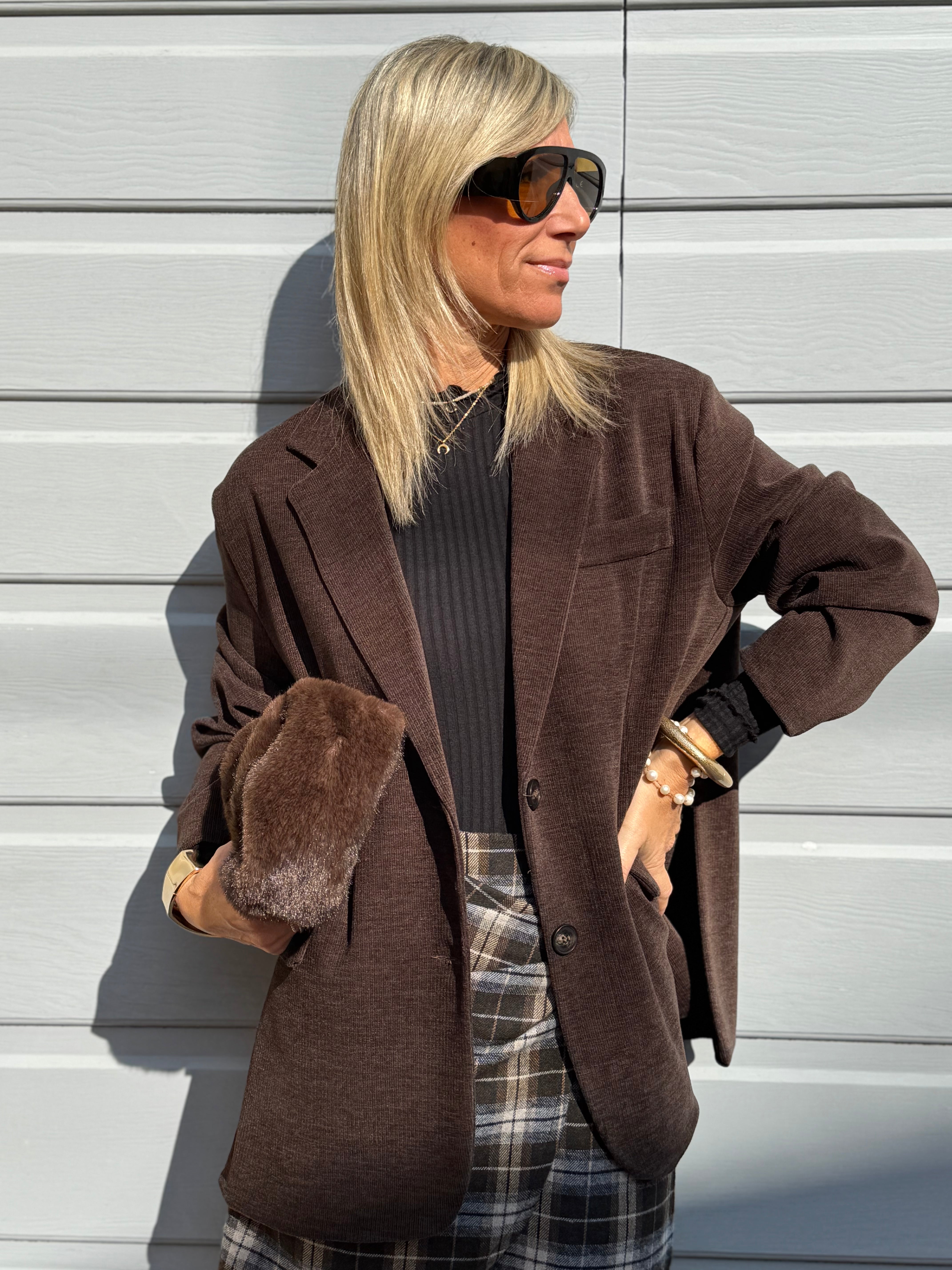 Giacca over velluto adora