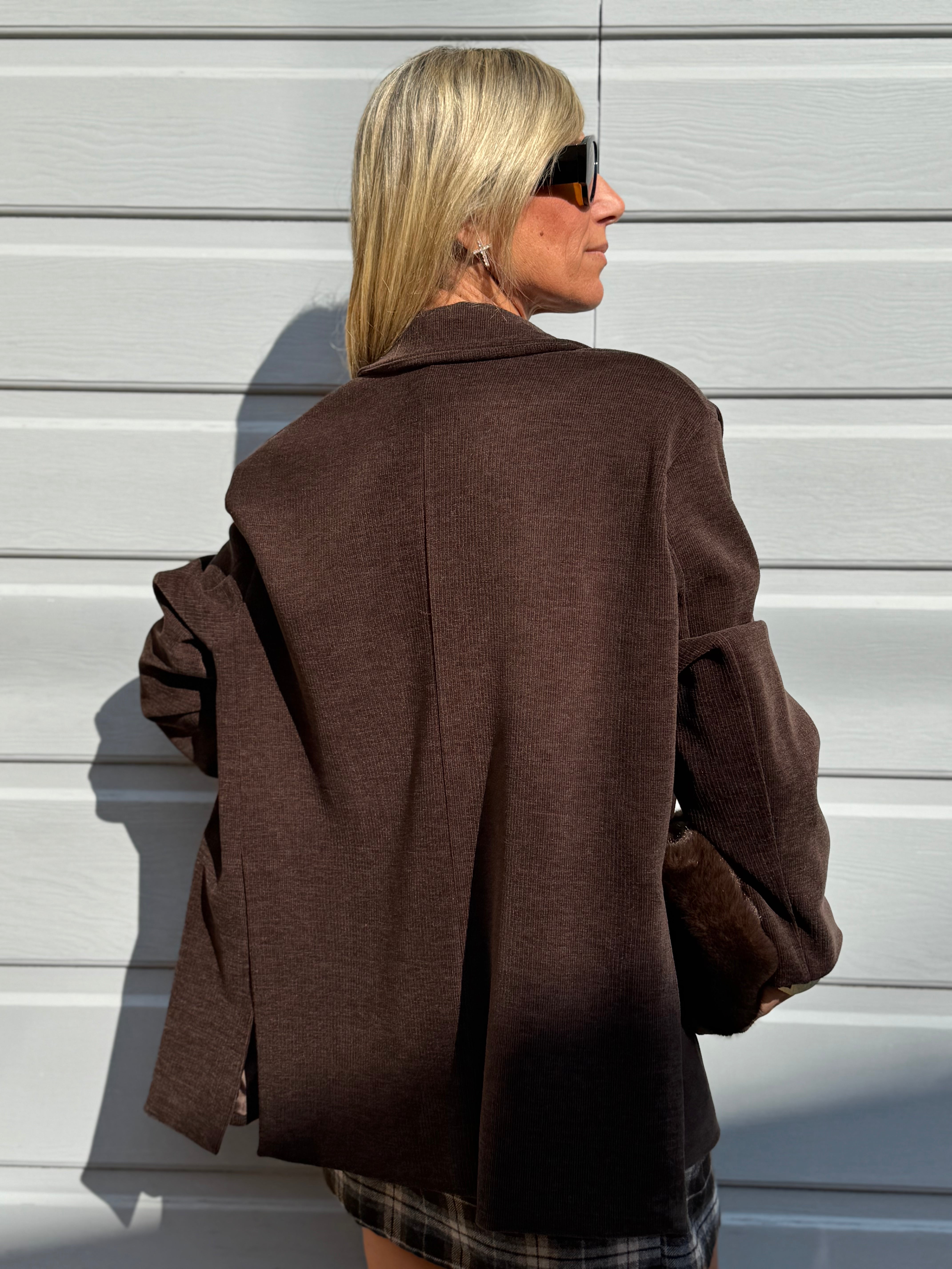 Giacca over velluto adora