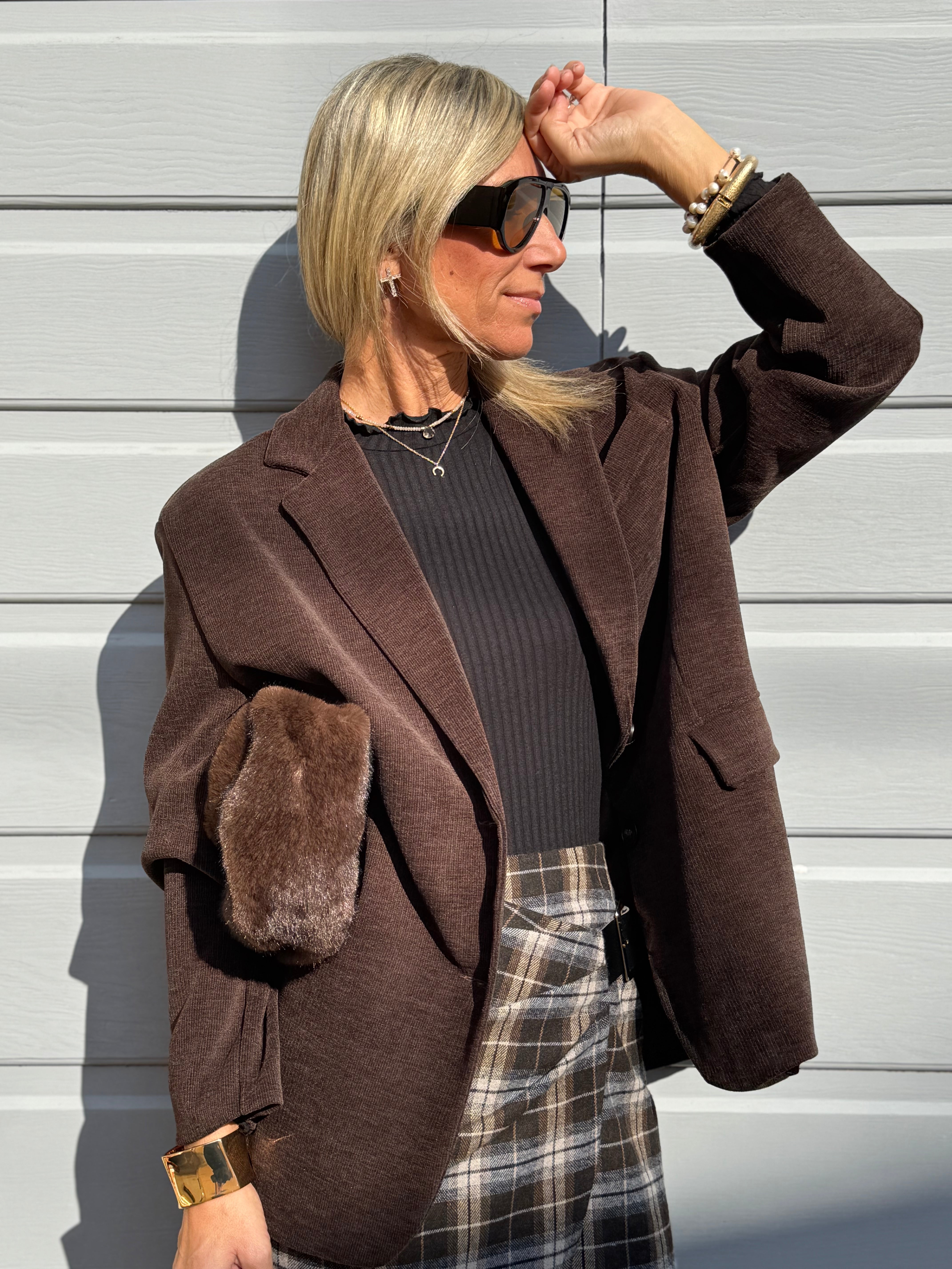 Giacca over velluto adora