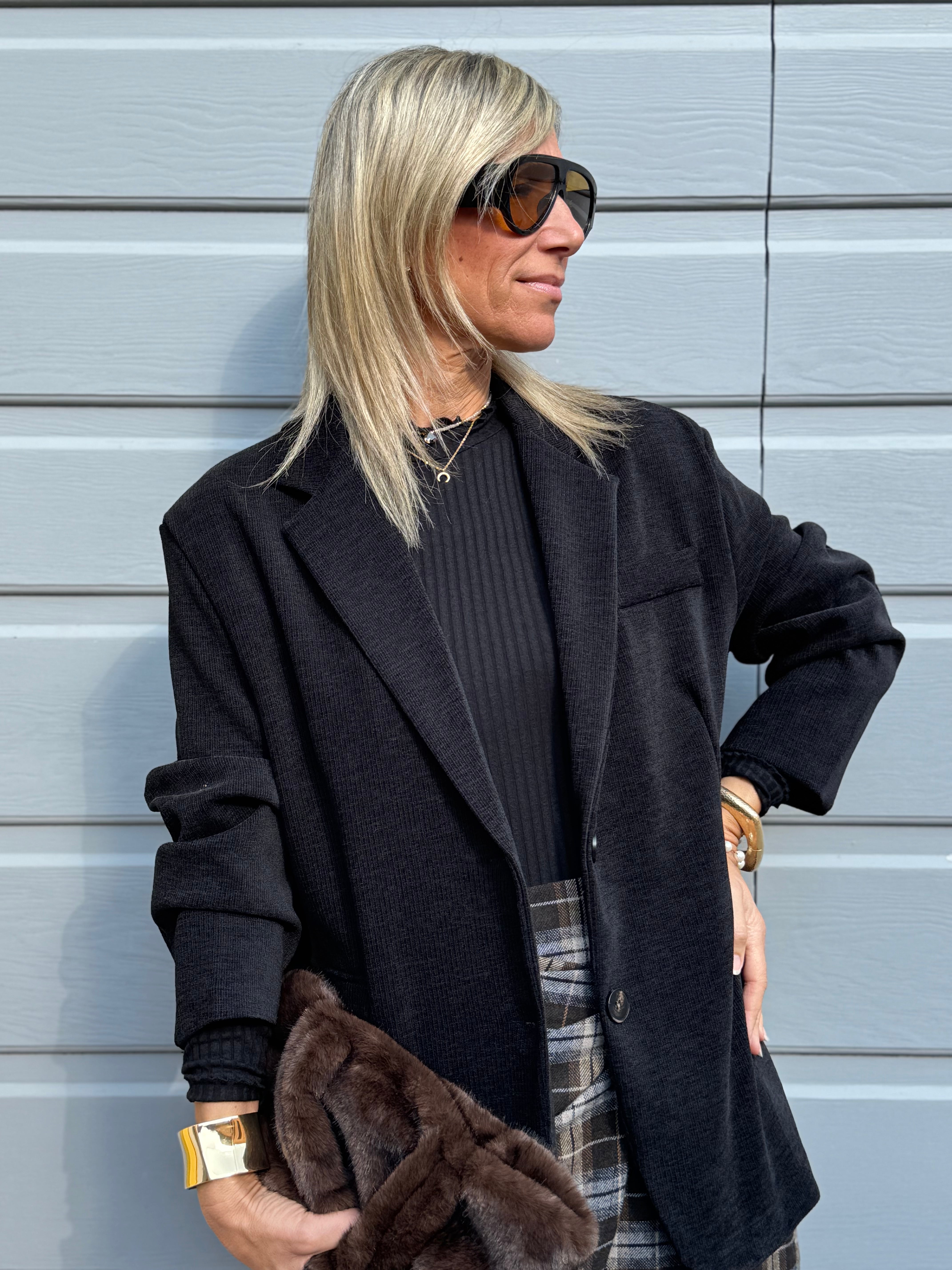 Giacca over velluto adora