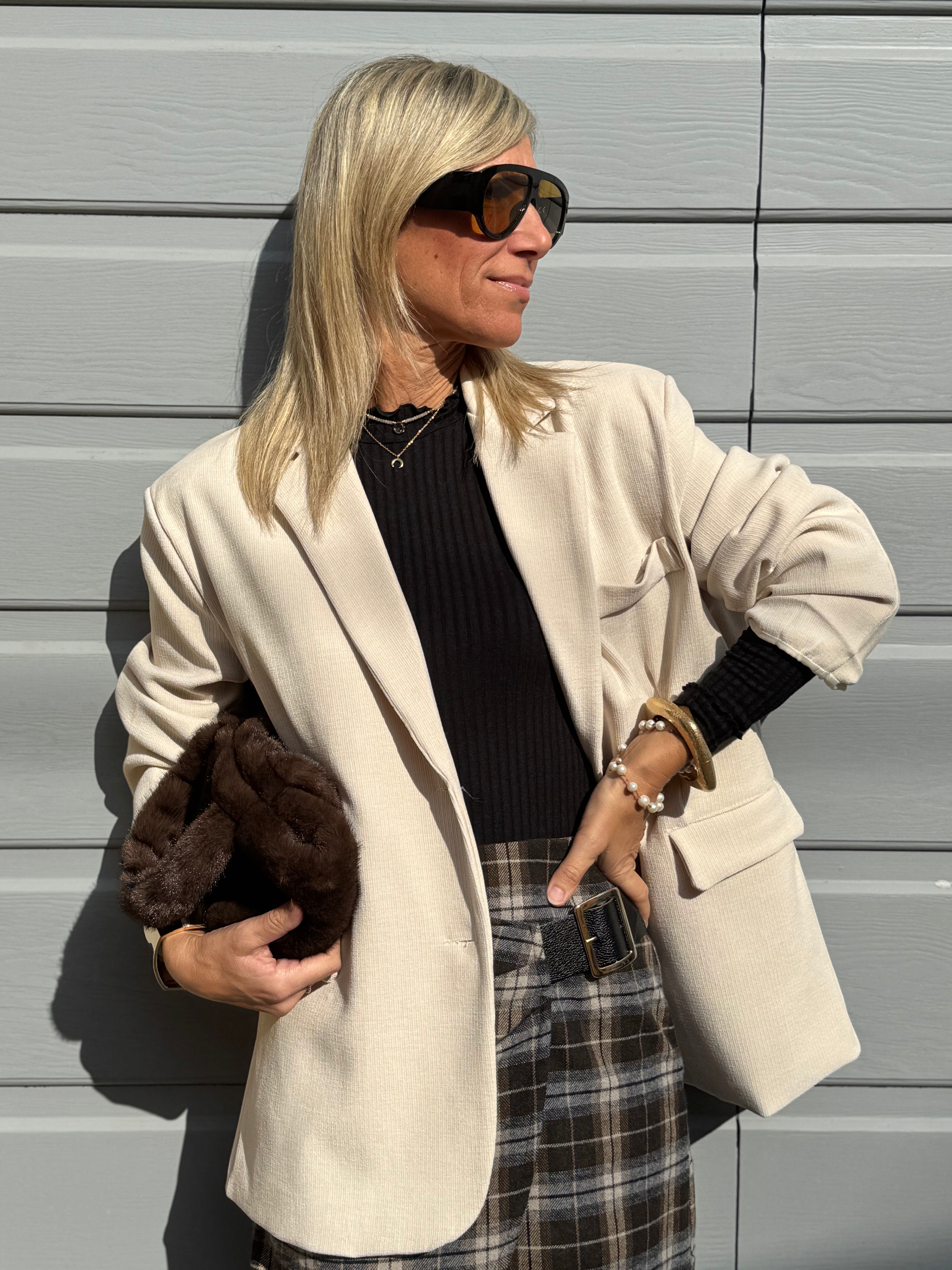 Giacca over velluto adora