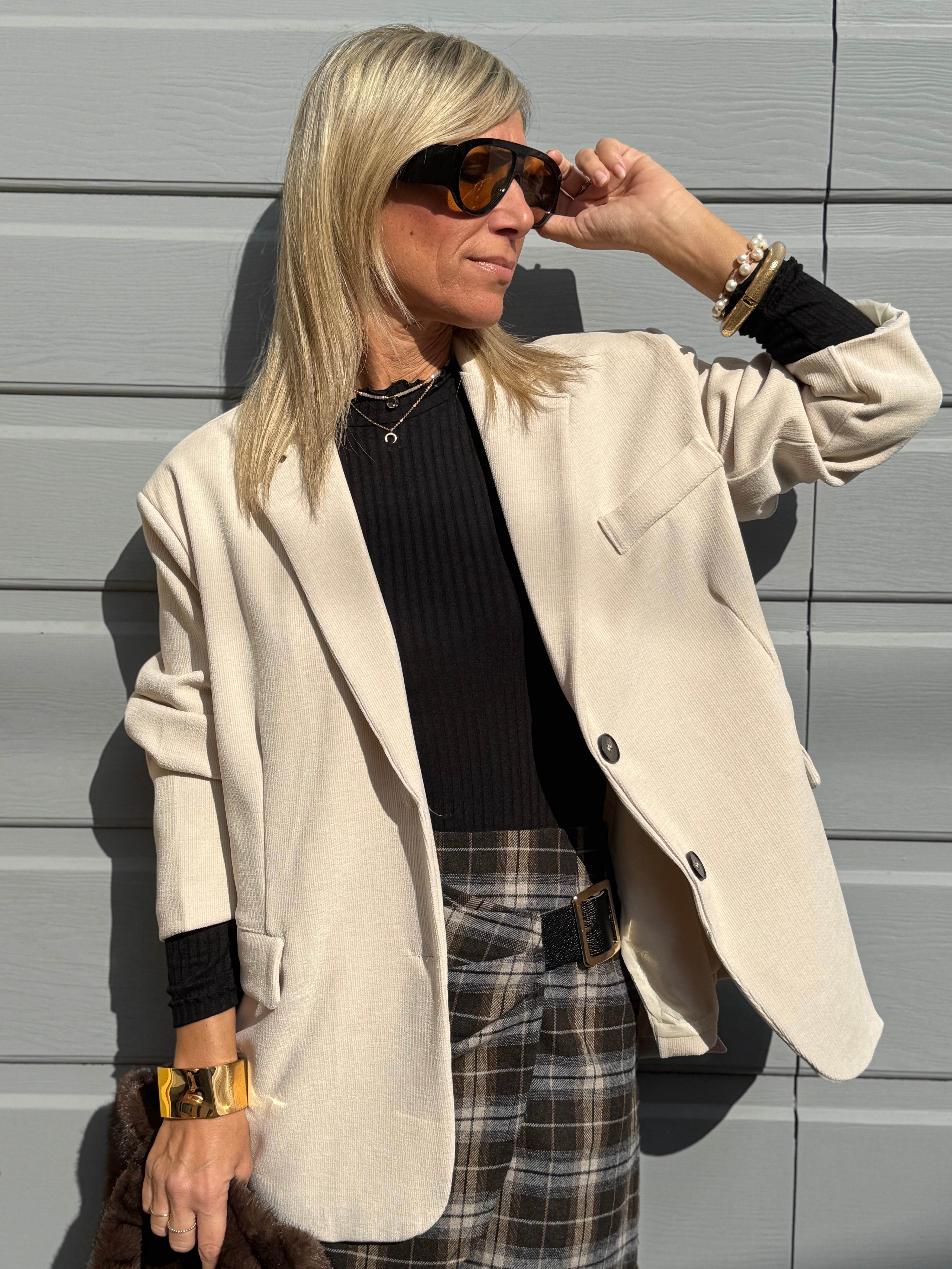 Giacca over velluto adora