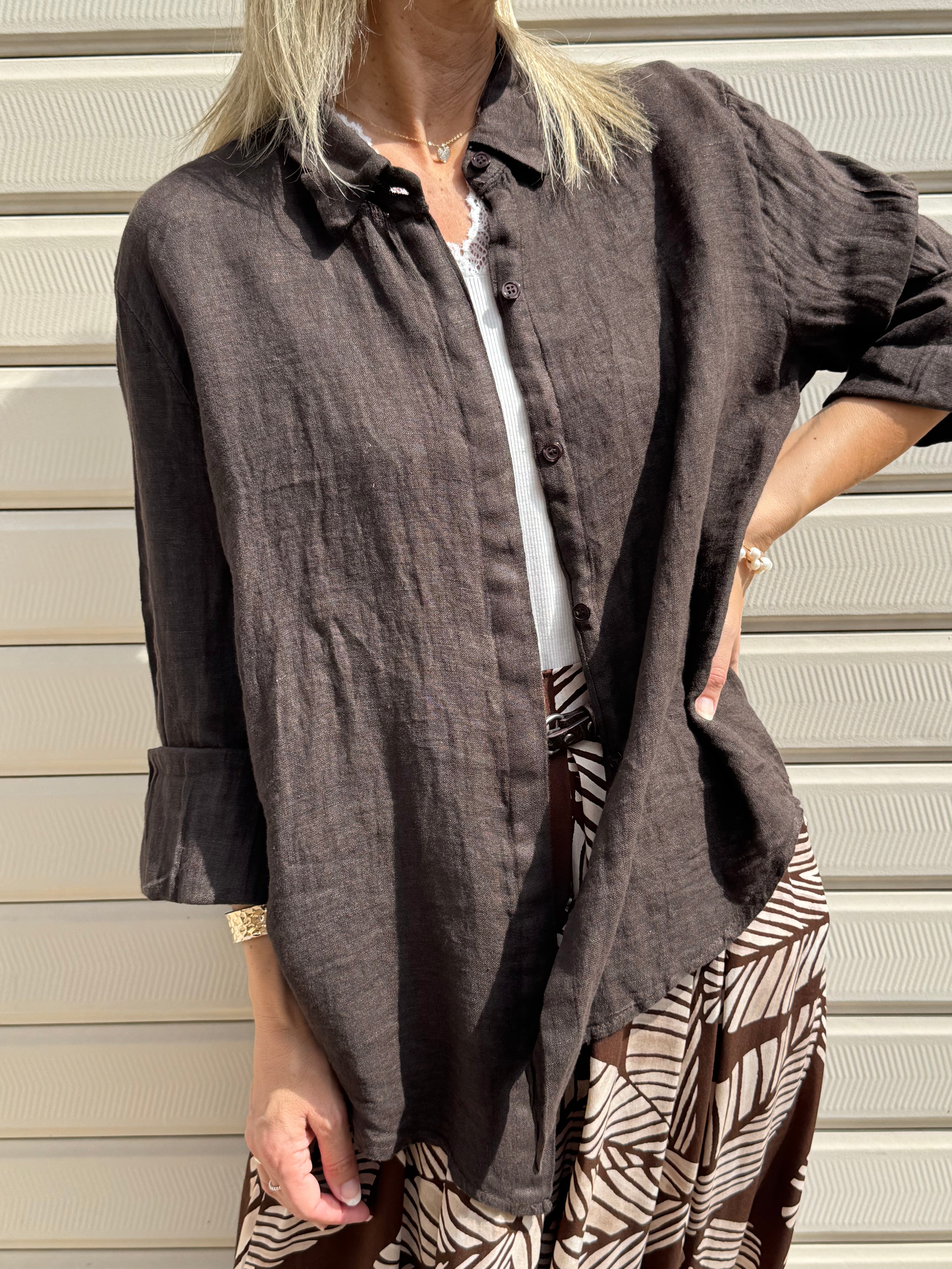 Camicia lino adora