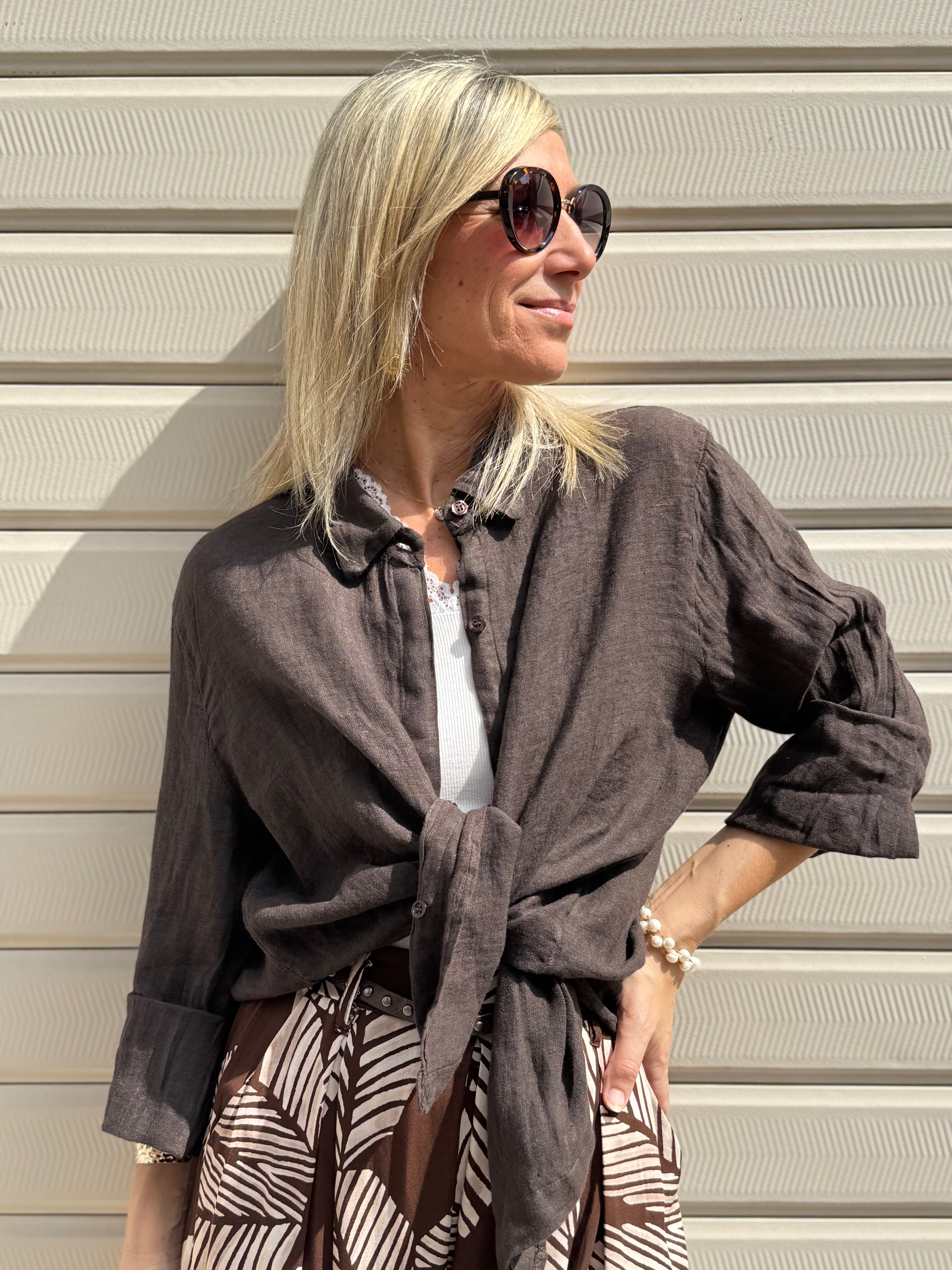 Camicia lino adora