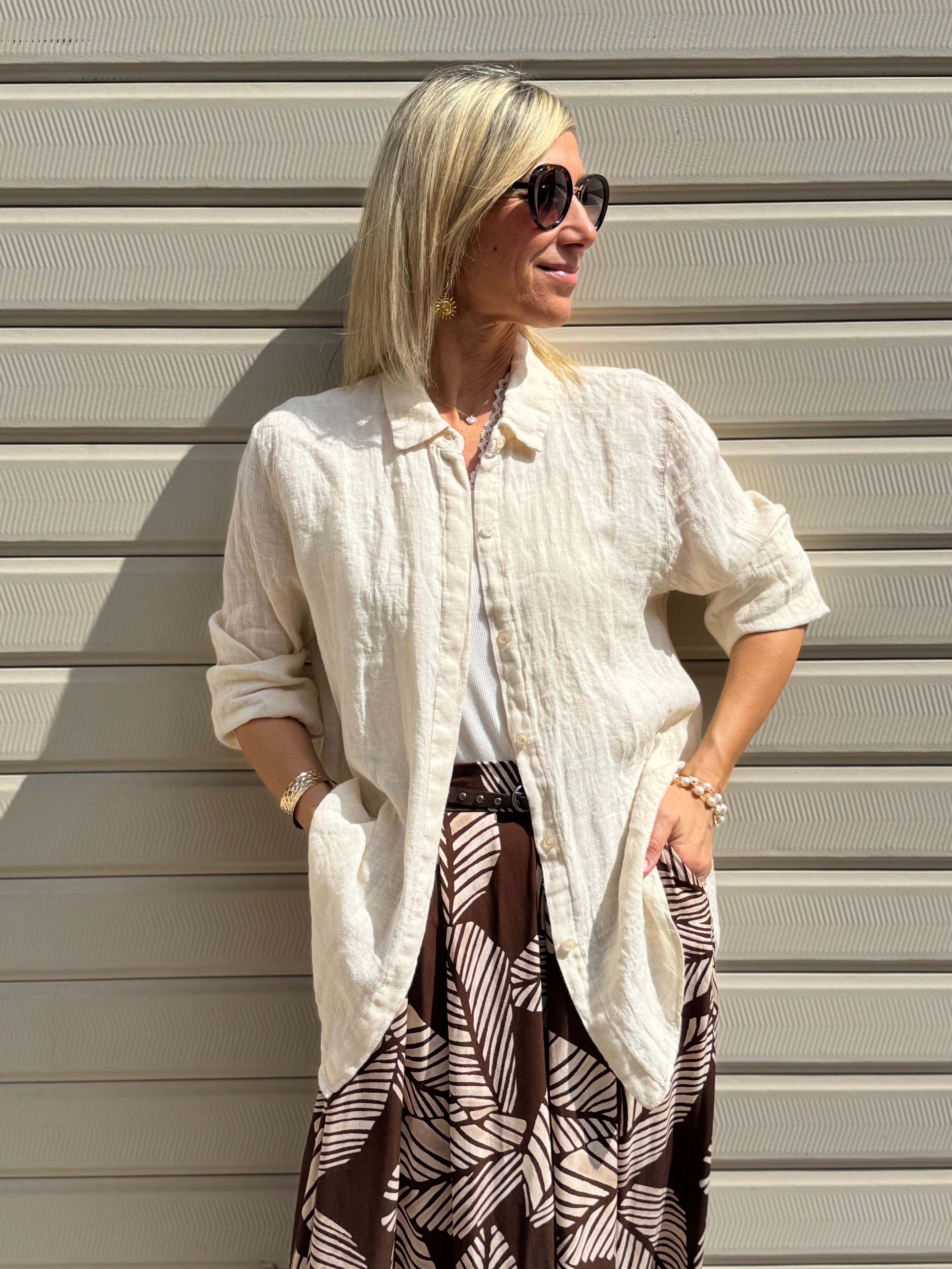 Camicia lino adora