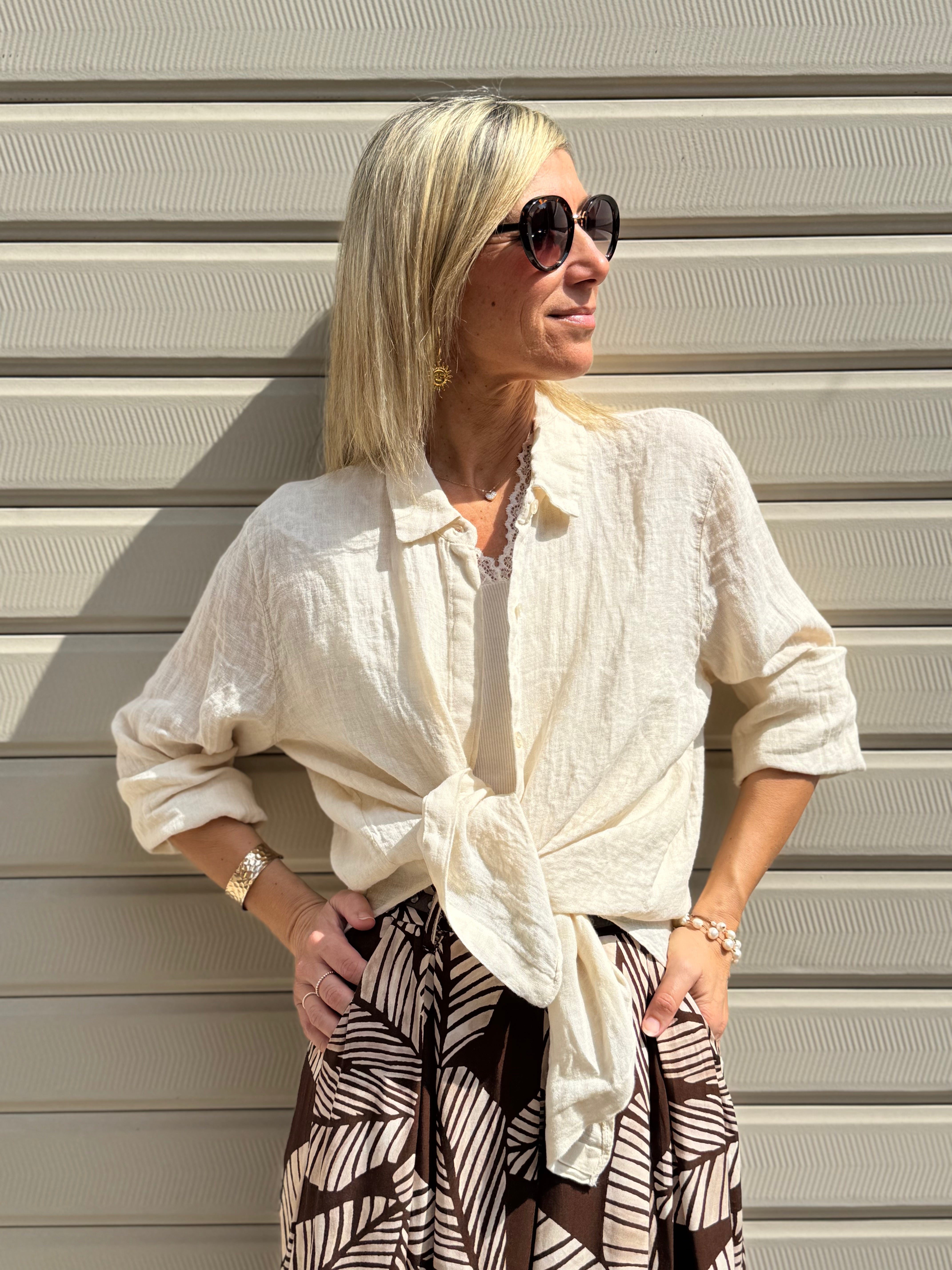 Camicia lino adora