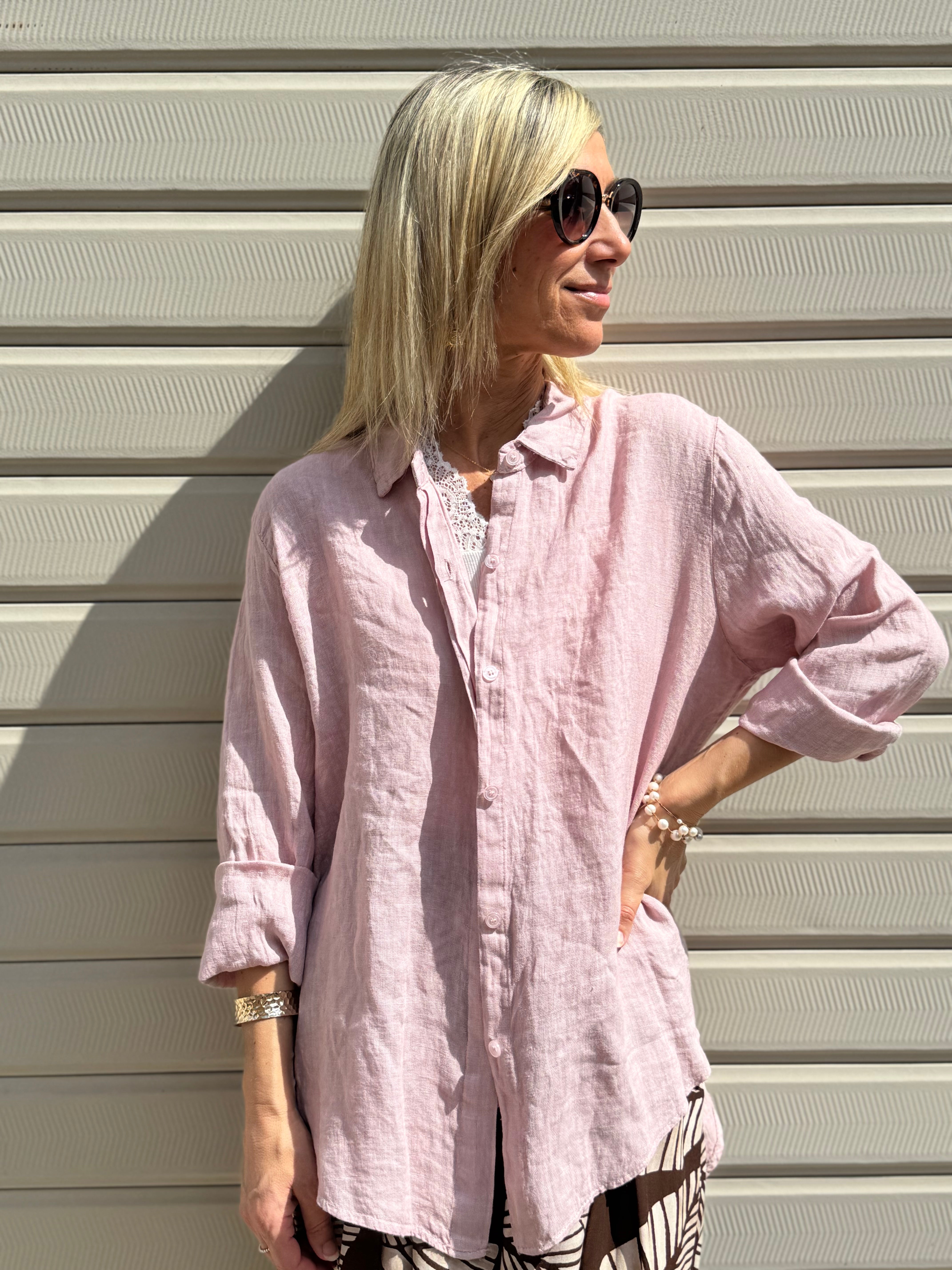 Camicia lino adora