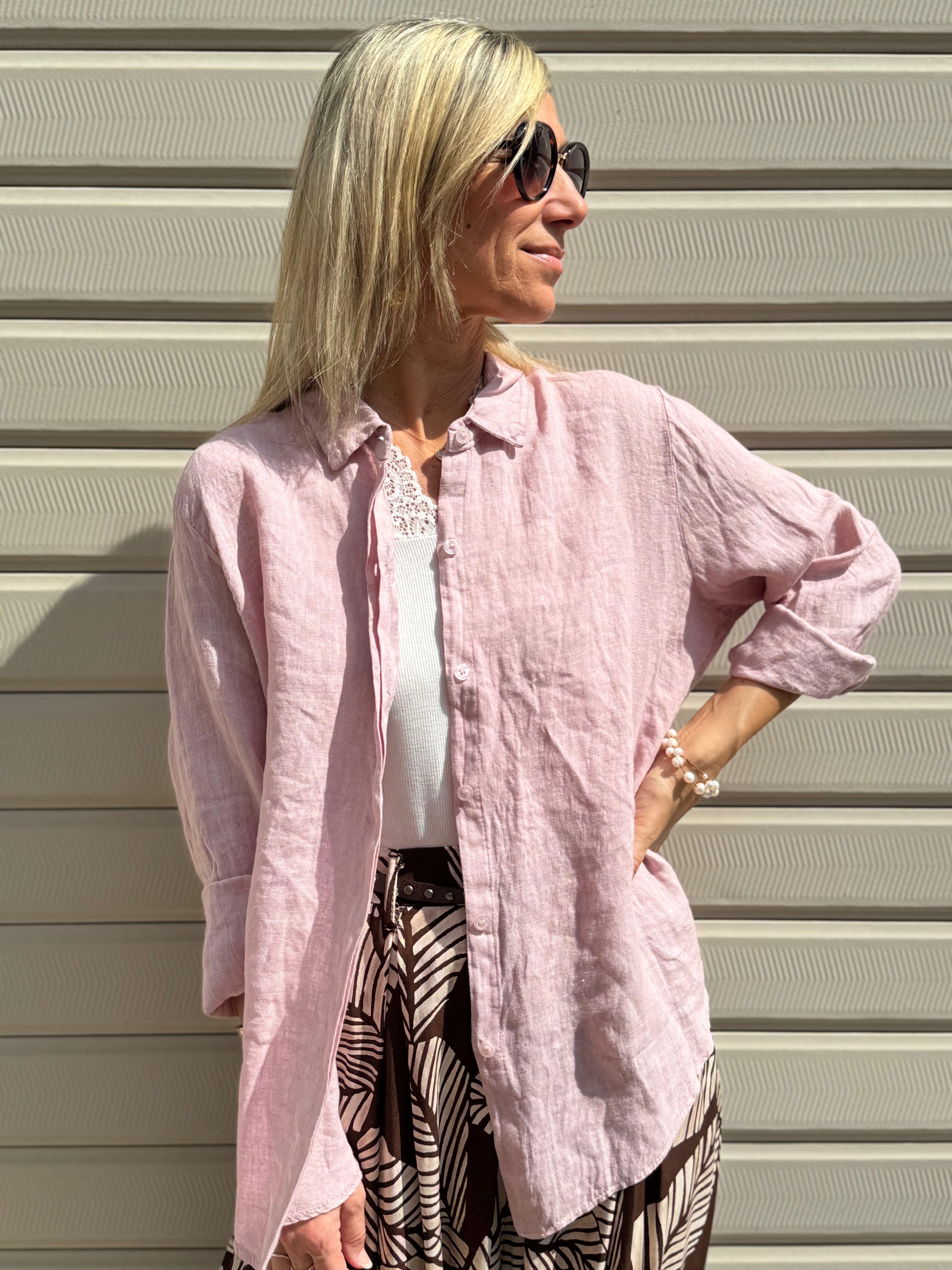 Camicia lino adora