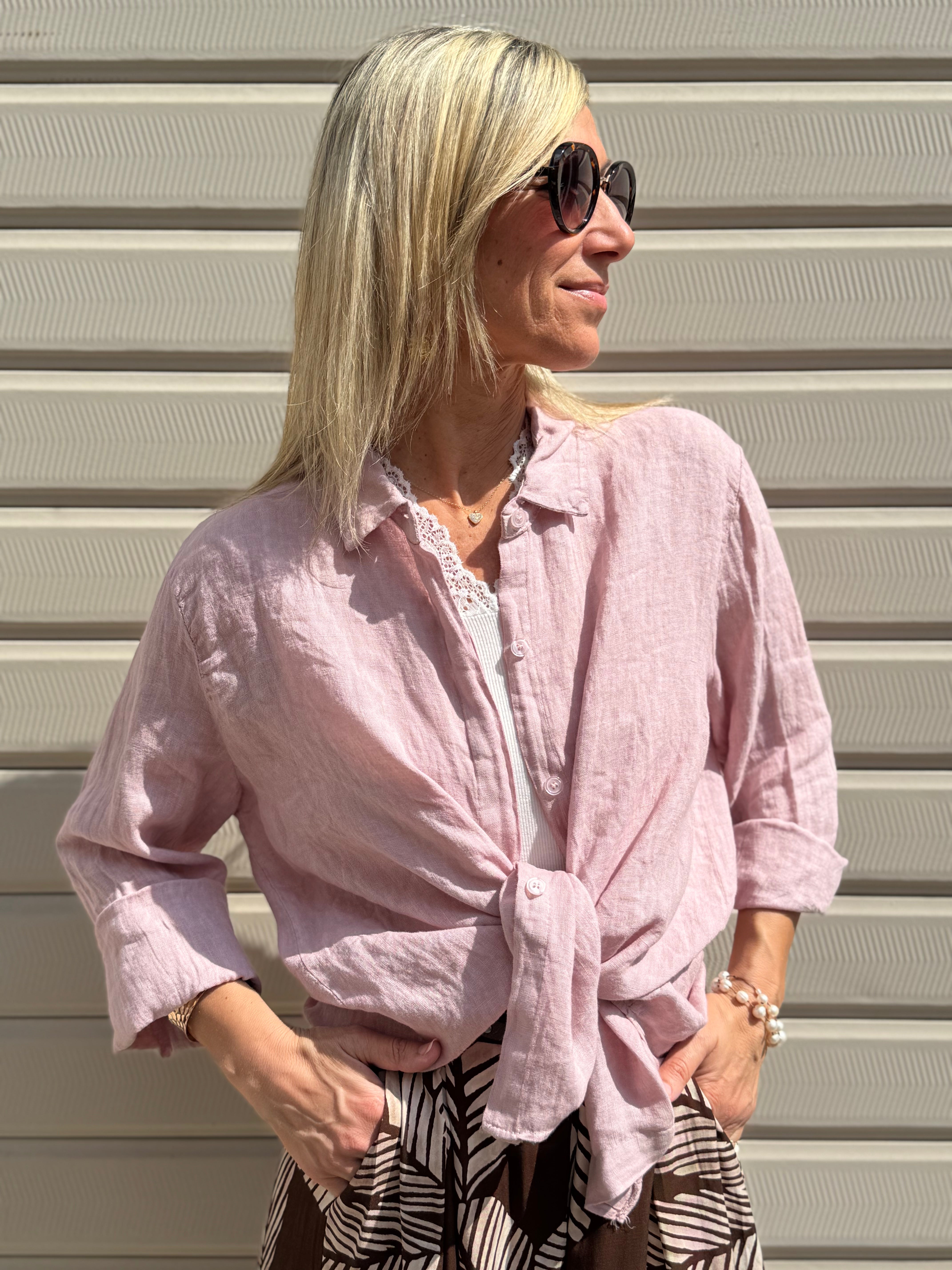 Camicia lino adora