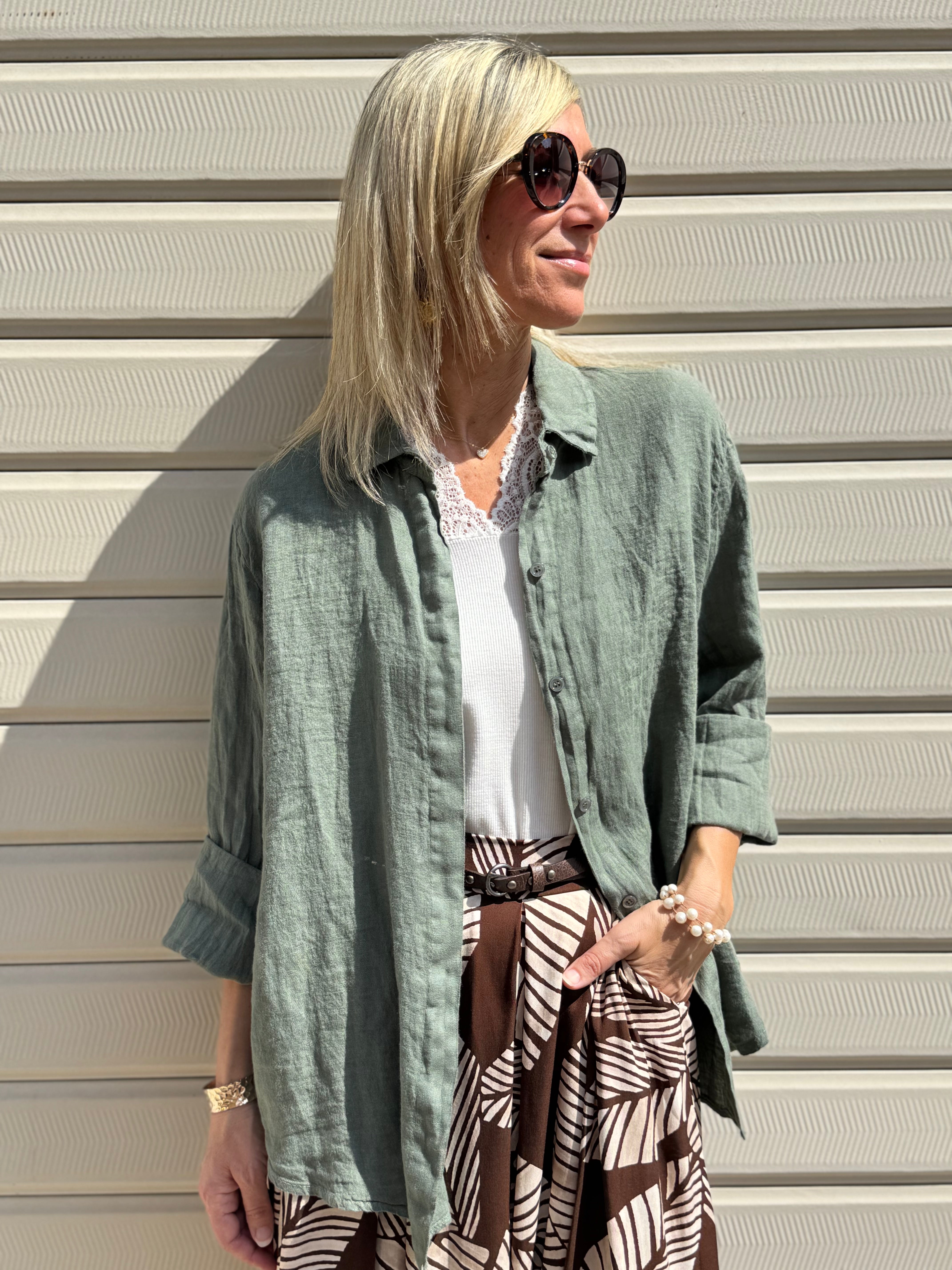 Camicia lino adora