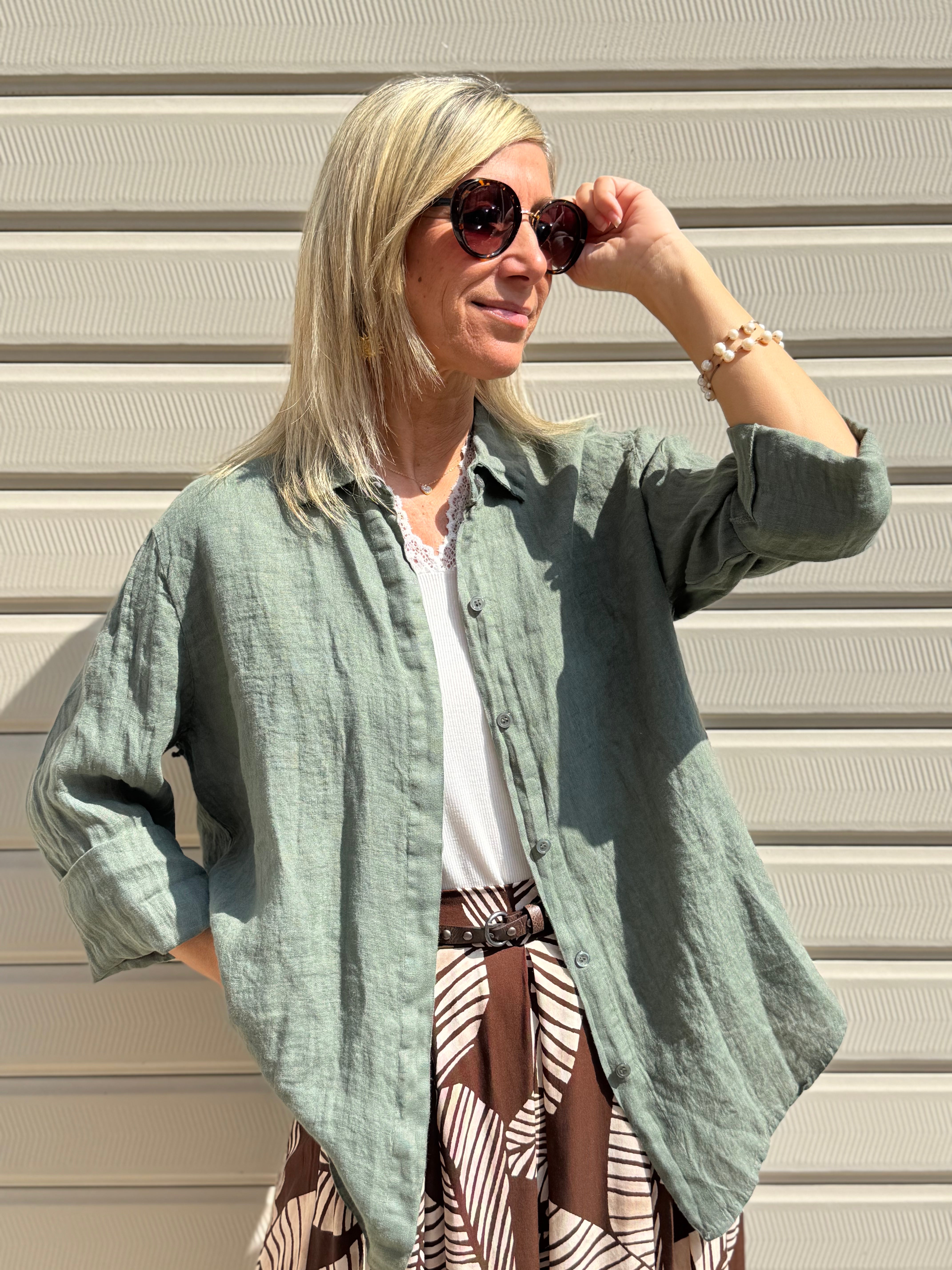 Camicia lino adora