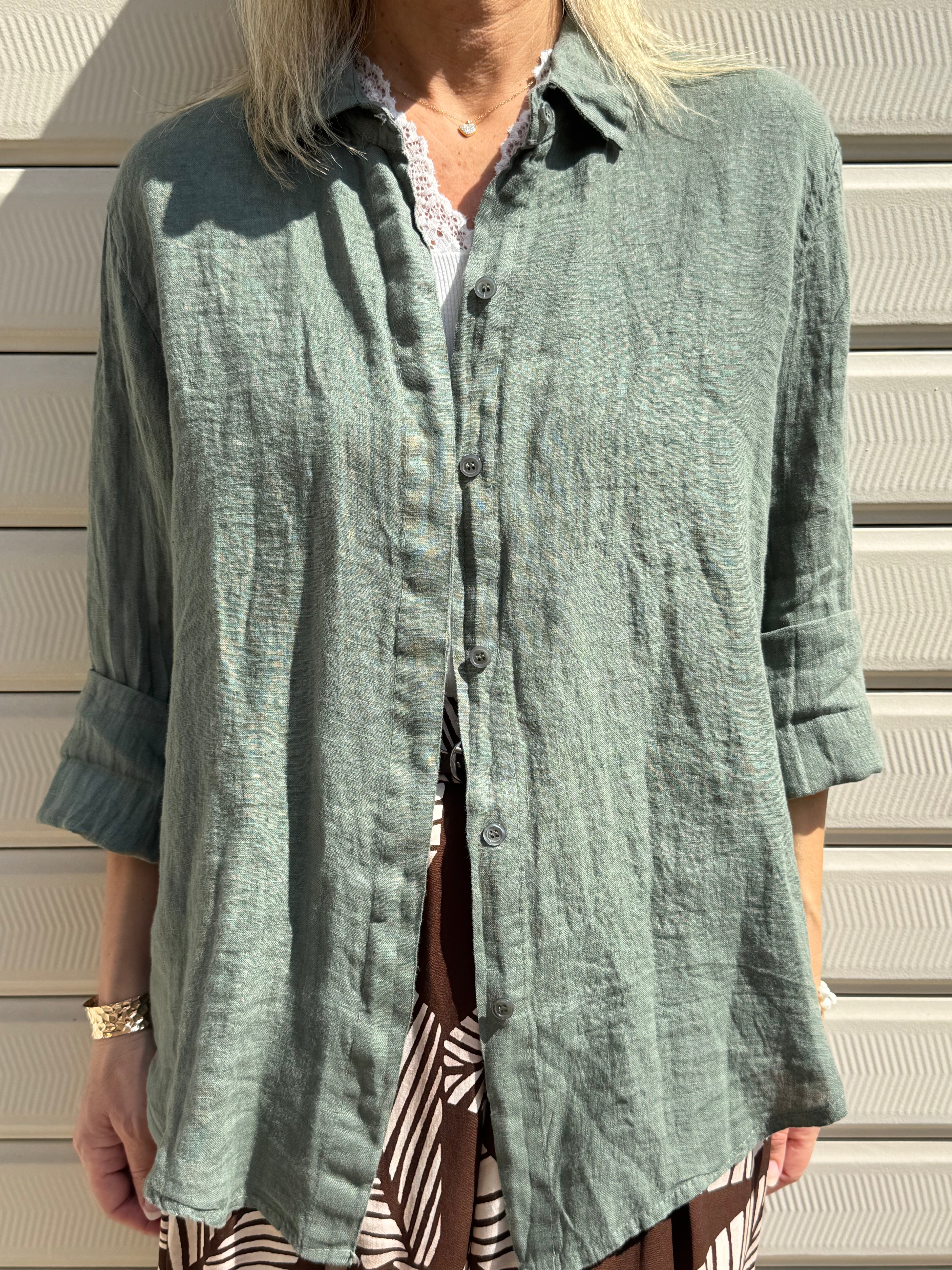 Camicia lino adora