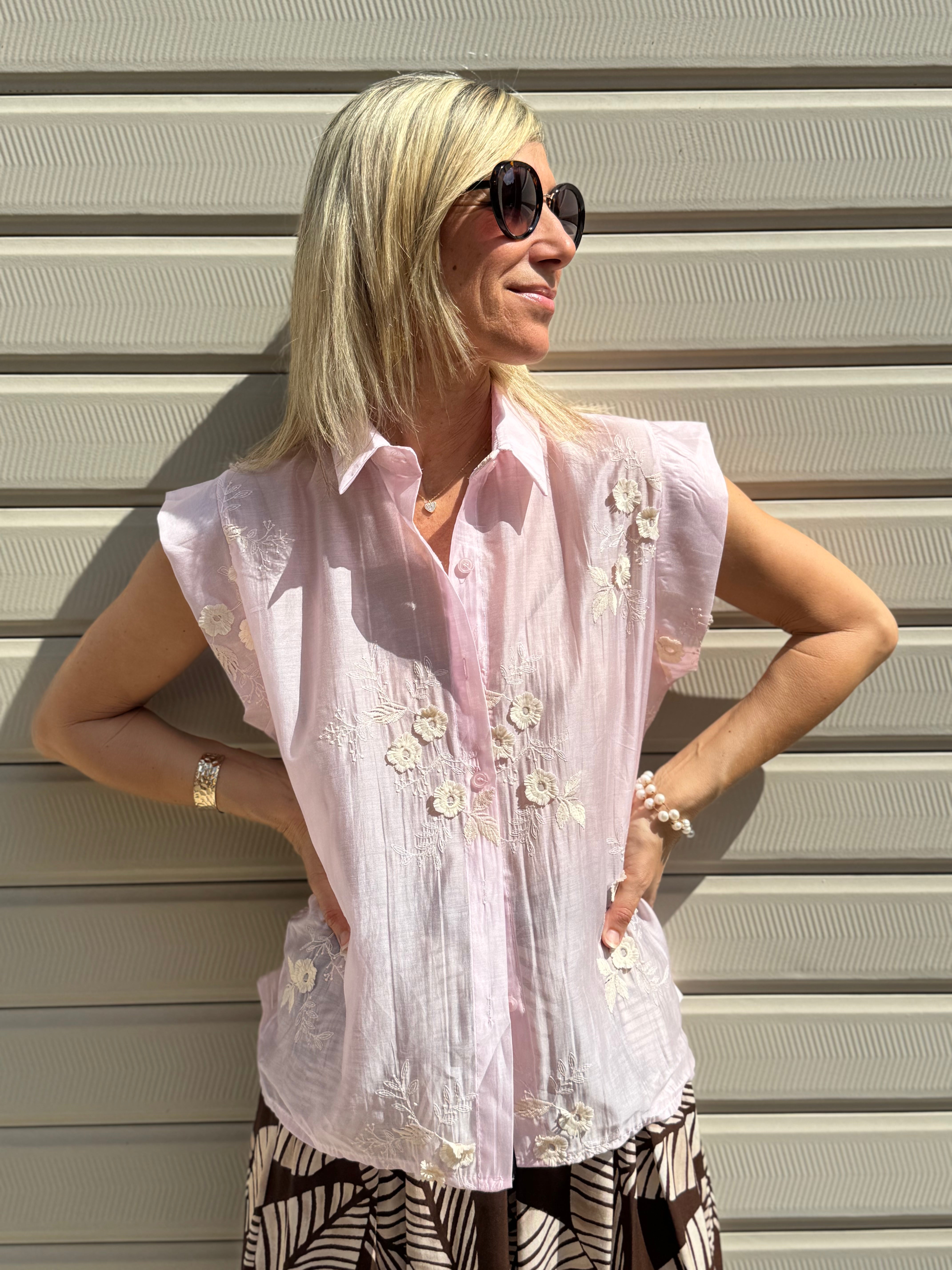 Camicia applicazioni adora