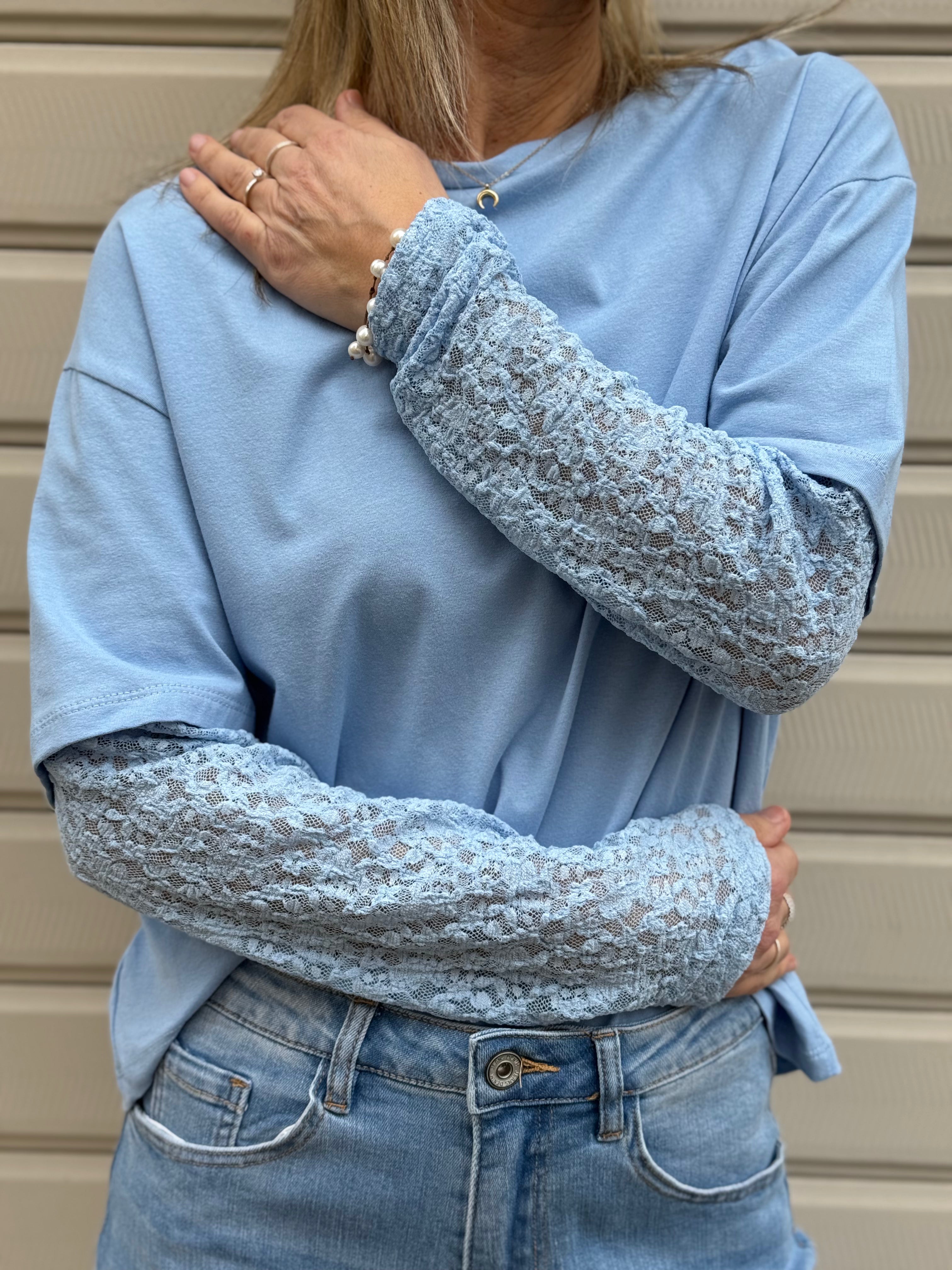 Tshirt maniche pizzo adora