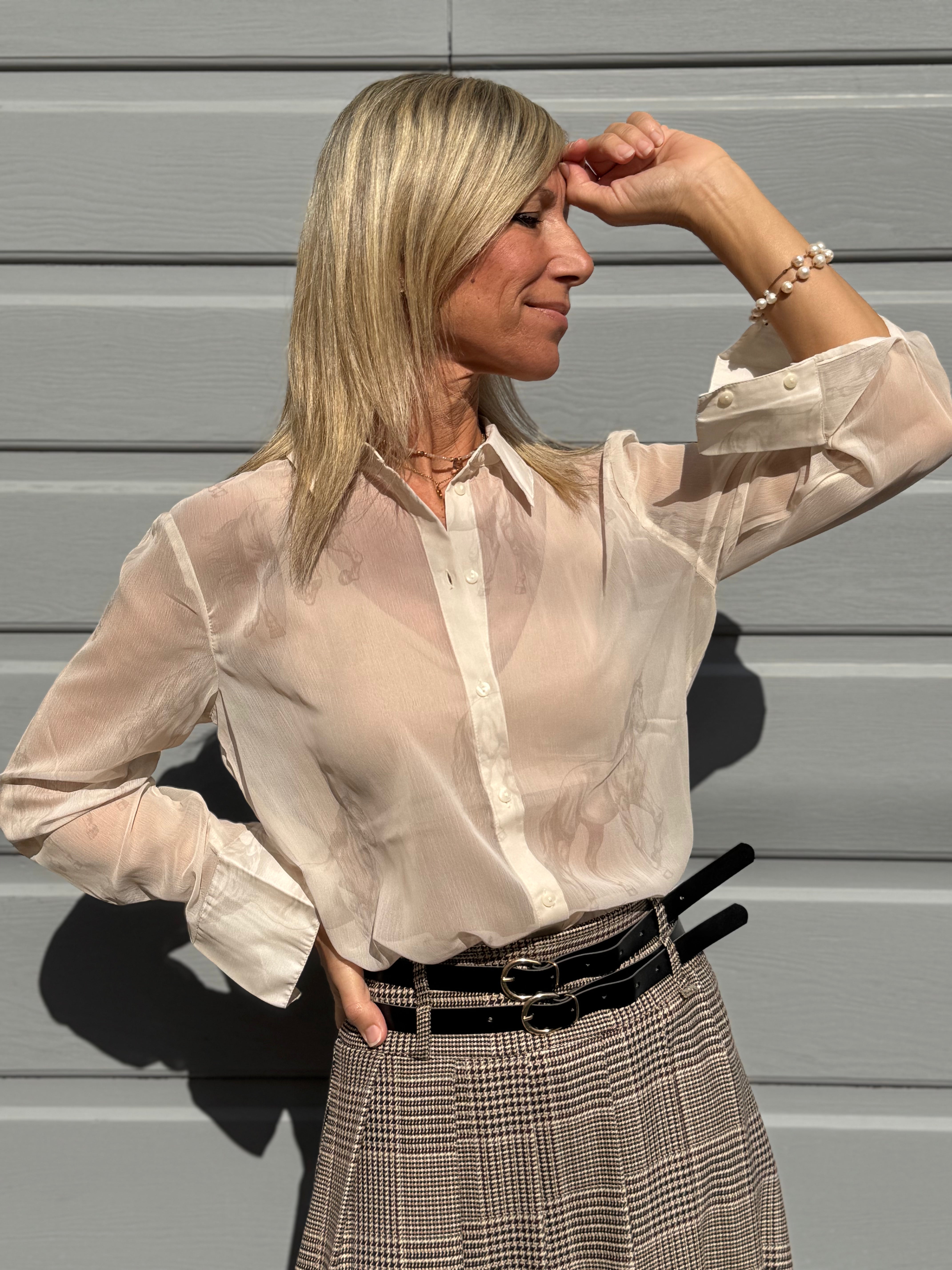 Camicia fantasia cavalli jdy