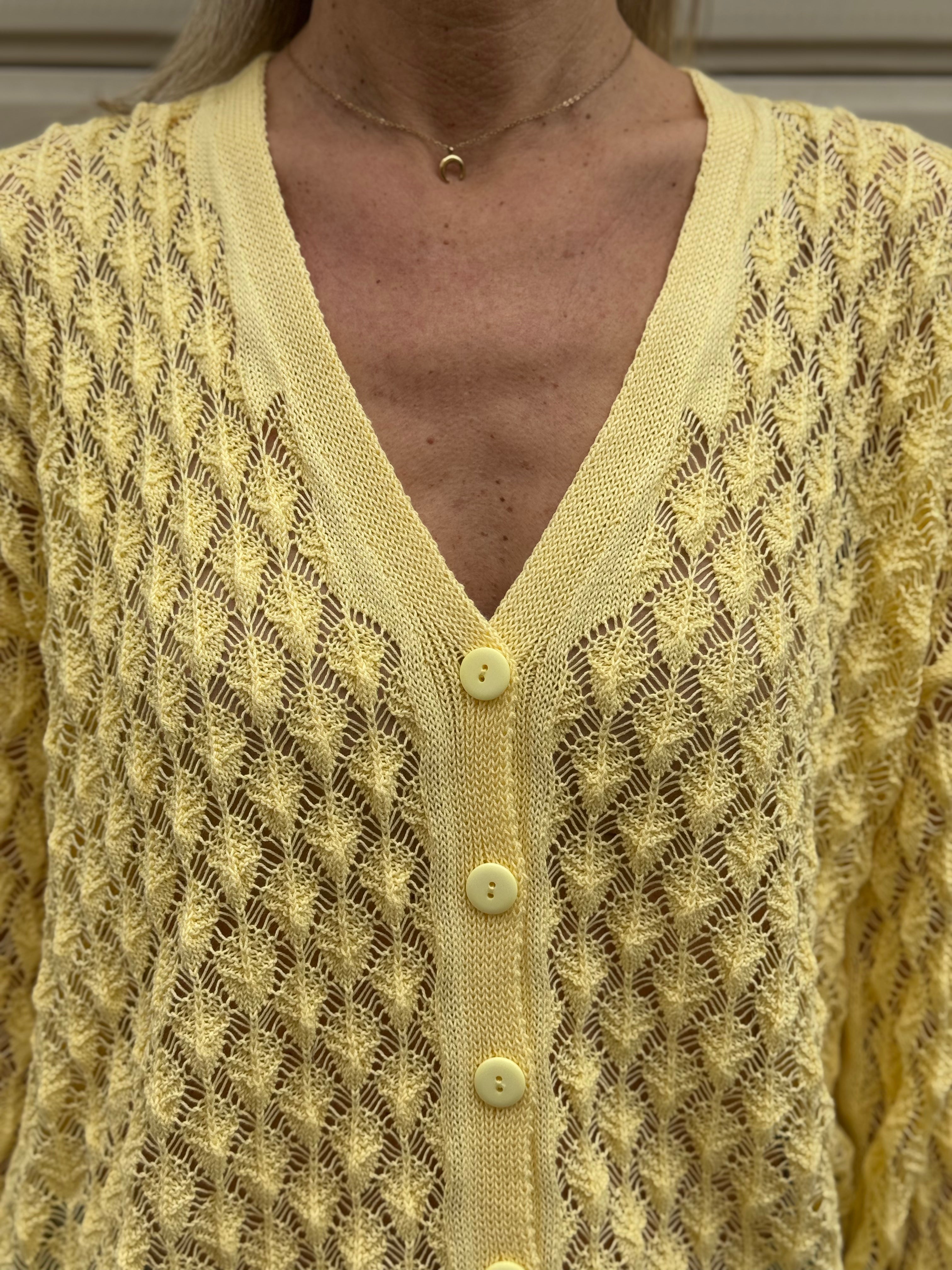 Cardigan traforato kontatto