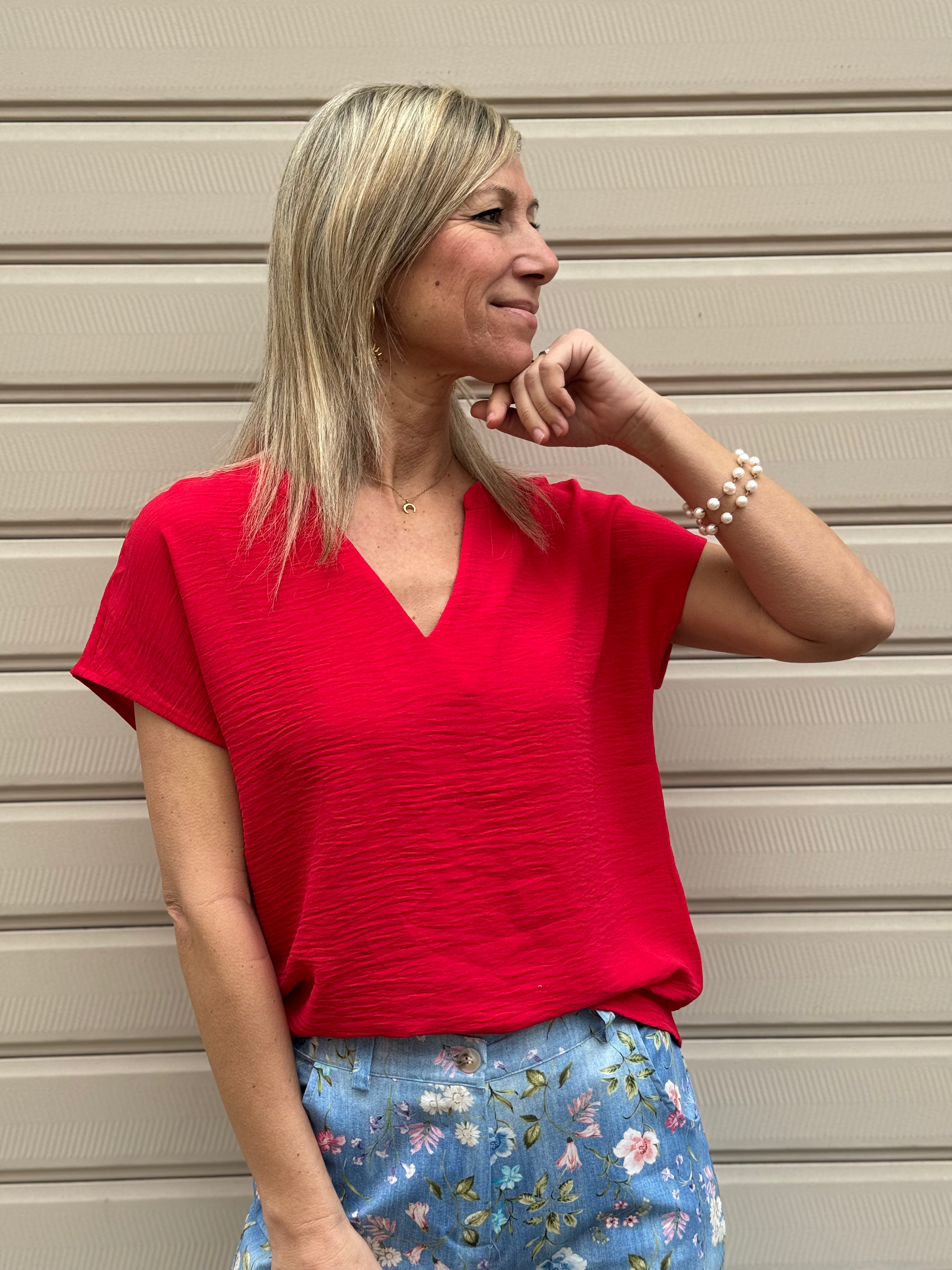 Blusa scollo V jdy
