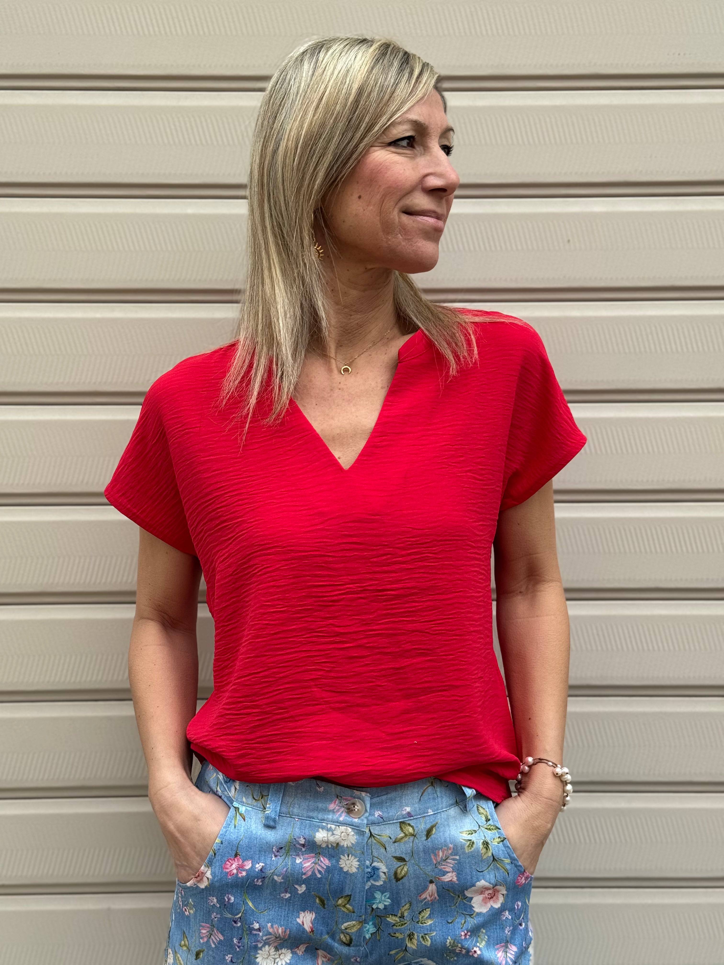 Blusa scollo V jdy