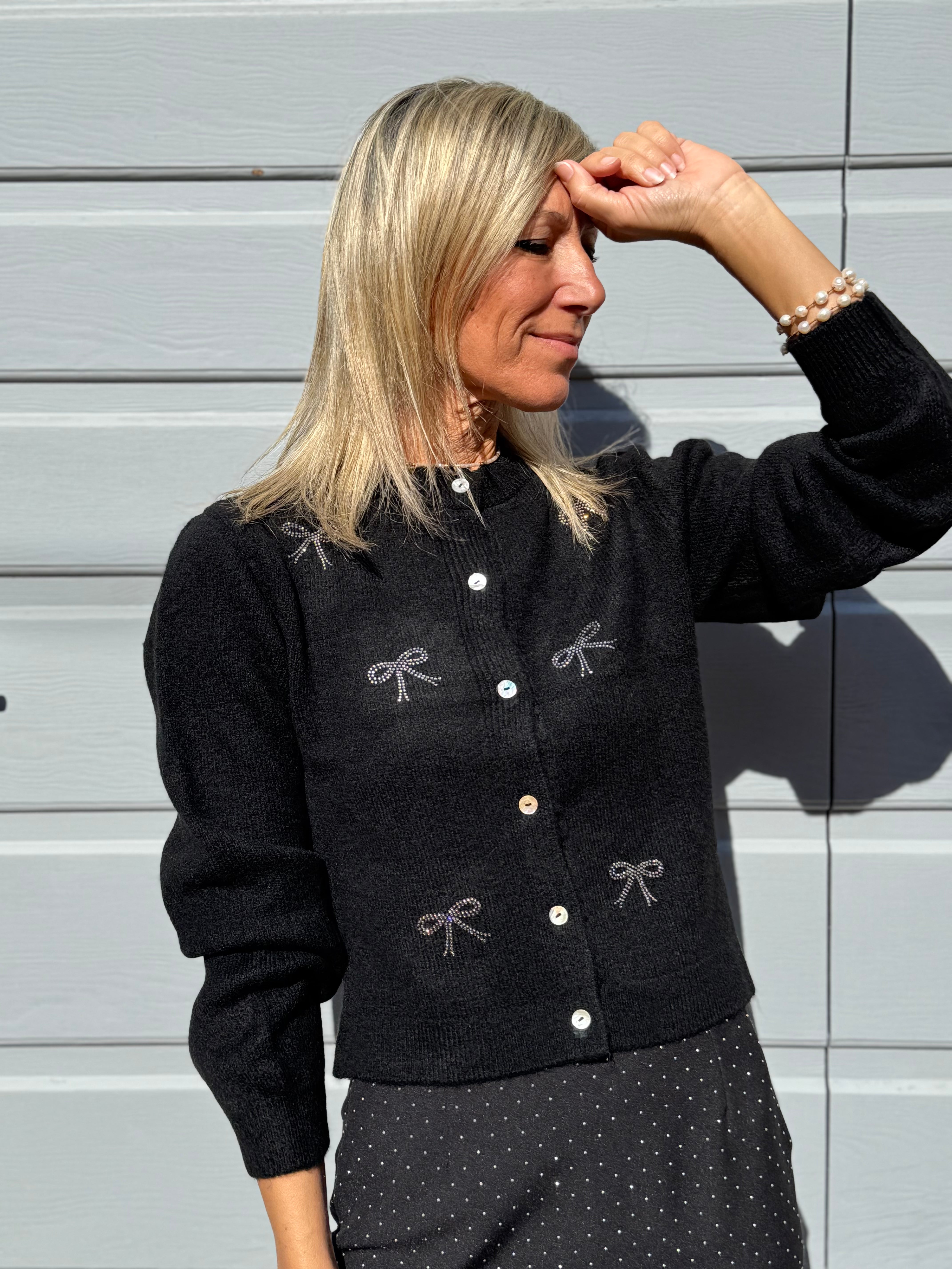 Cardigan fiocchi strass