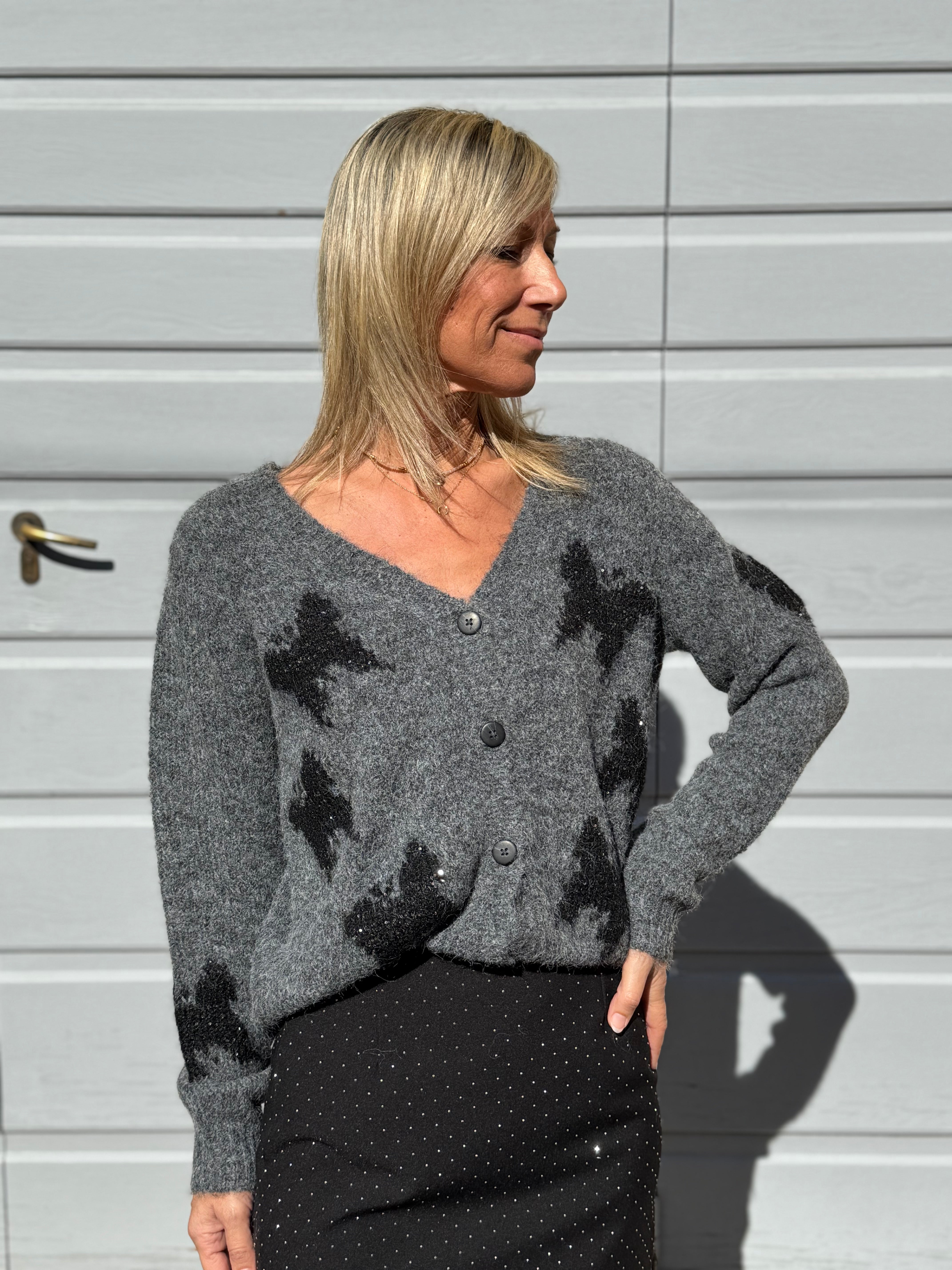 Cardigan farfalle